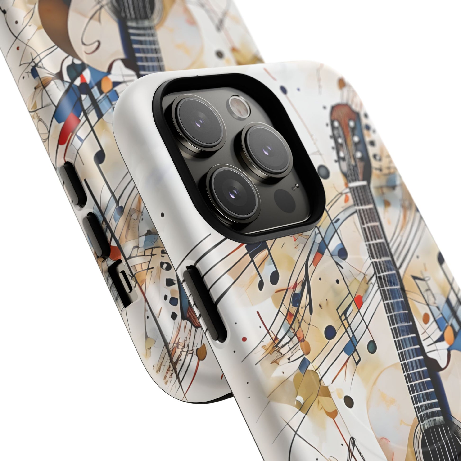 Strum and Flow Acoustic Guitar Art iPhone 14 Pro Max MagSafe Case