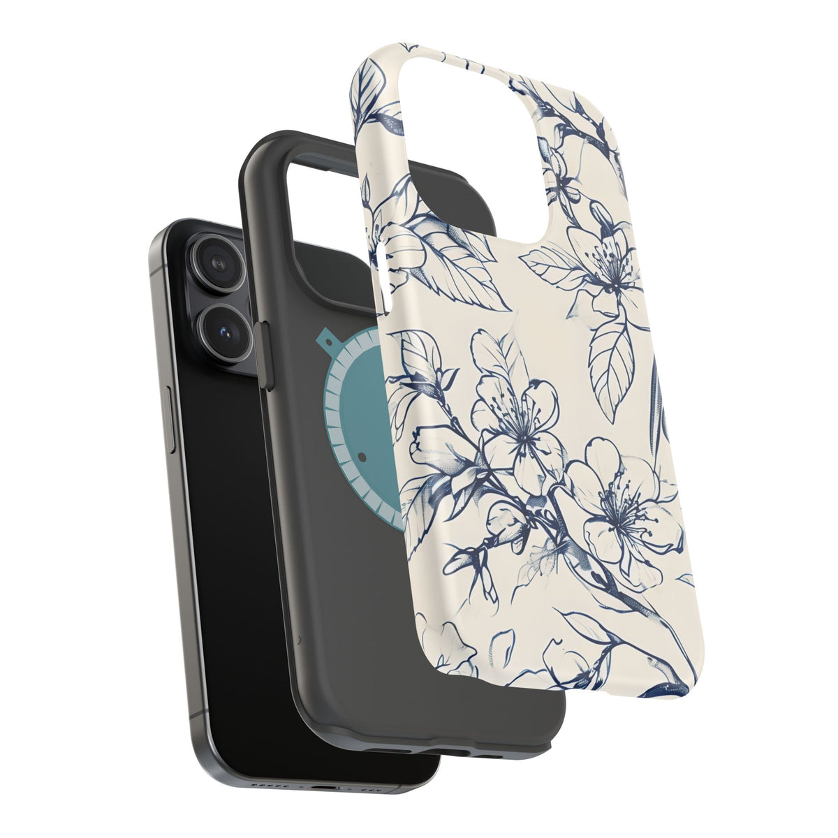 Blossom Sketch iPhone MagSafe Case