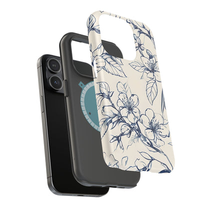 Blossom Sketch iPhone MagSafe Case
