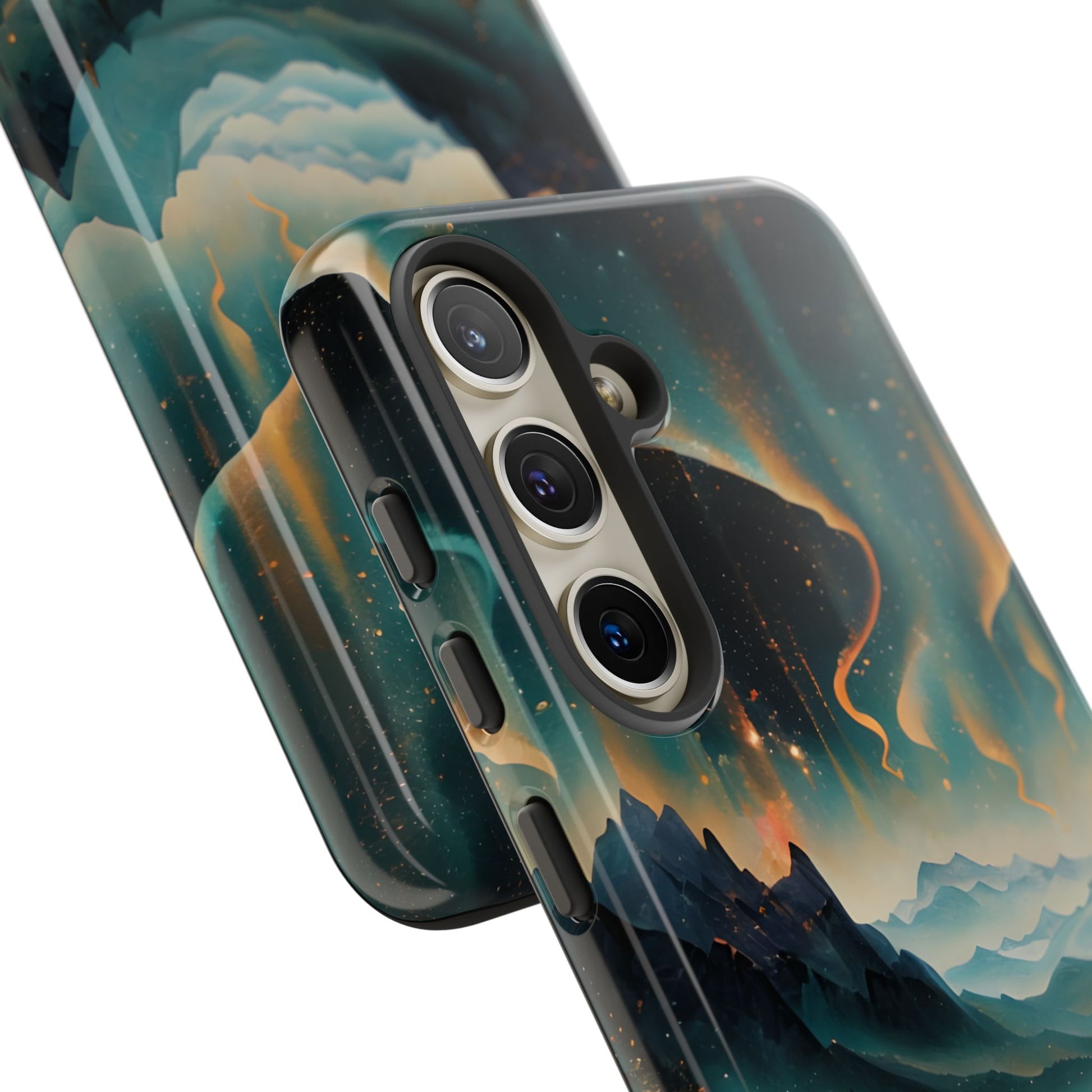 Aurora Dreamscape Samsung Galaxy S24 Tough Case - Artistic Northern Lights Cover - Premium Abstract Design