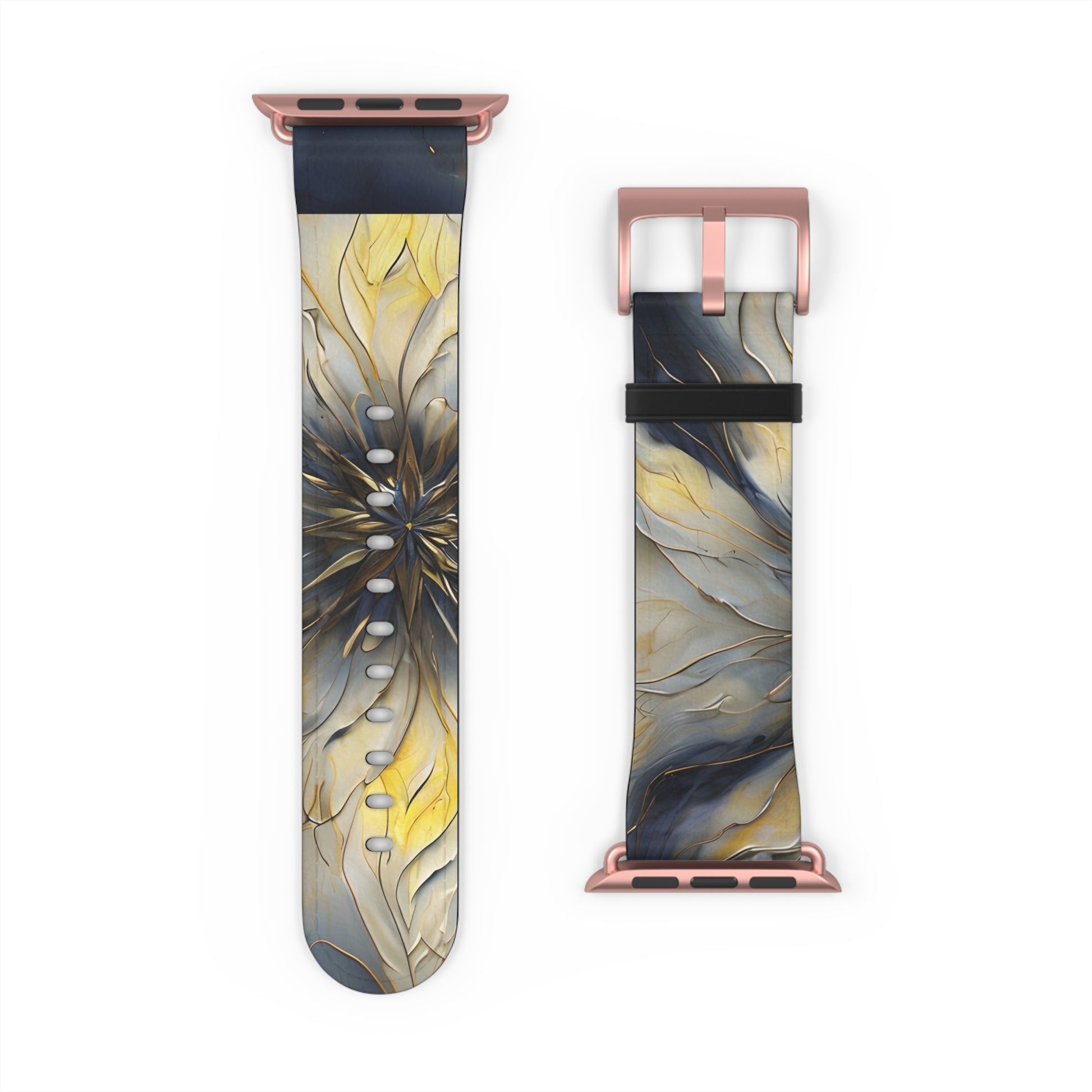 Luminous Petal Designer Watch Band - Artistic Nylon Strap for Apple Watch - Premium, Comfortable, Gift-Ready