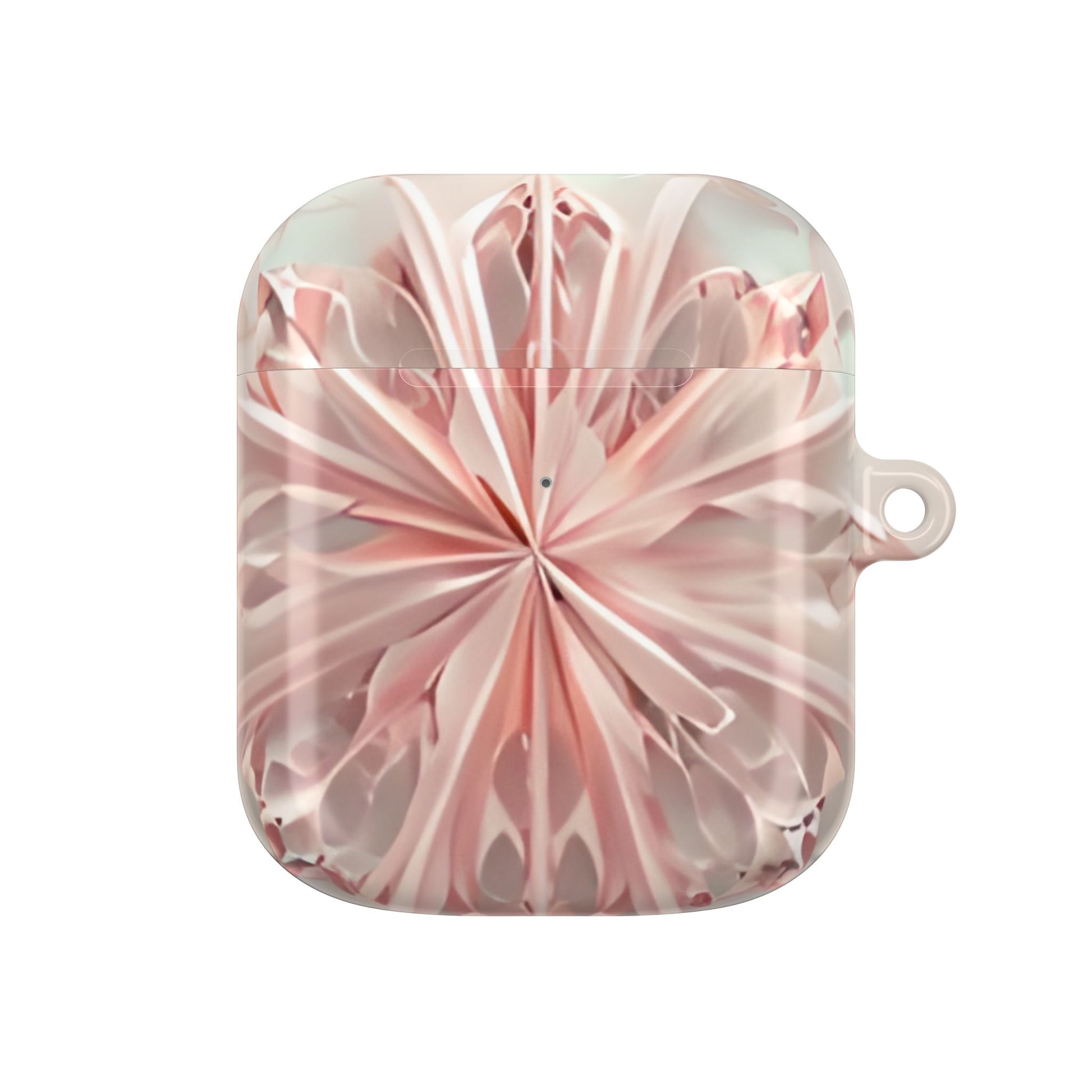 Blush Frost AirPod Case - Pink Snowflake Earbud Cover for Gen 1, 2, 3, Pro Gen 1 & 2