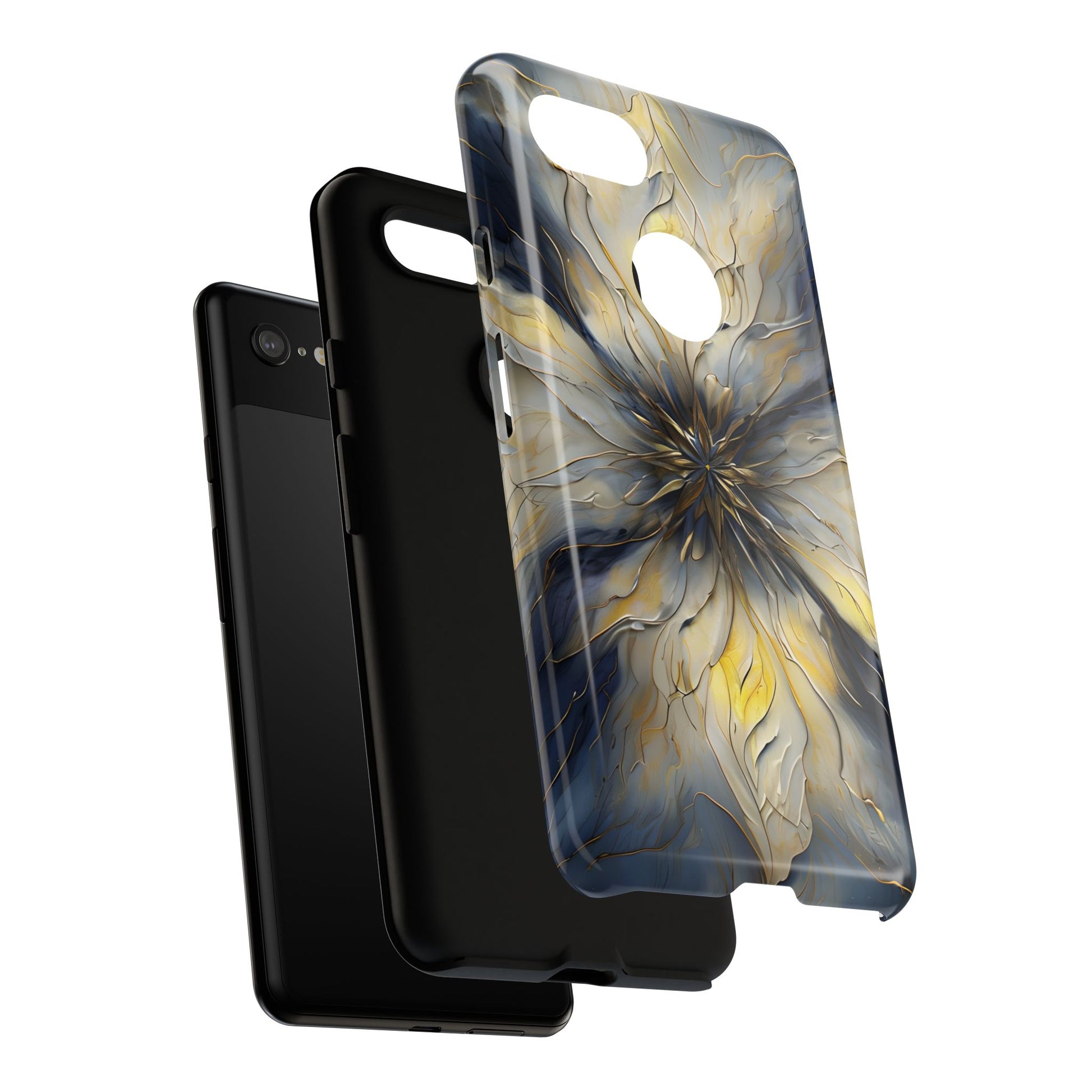 Luminous Petal Tough Case for Google Pixel 3 XL - Premium Artistic Shockproof Cover, Elegant Protective Phone Case