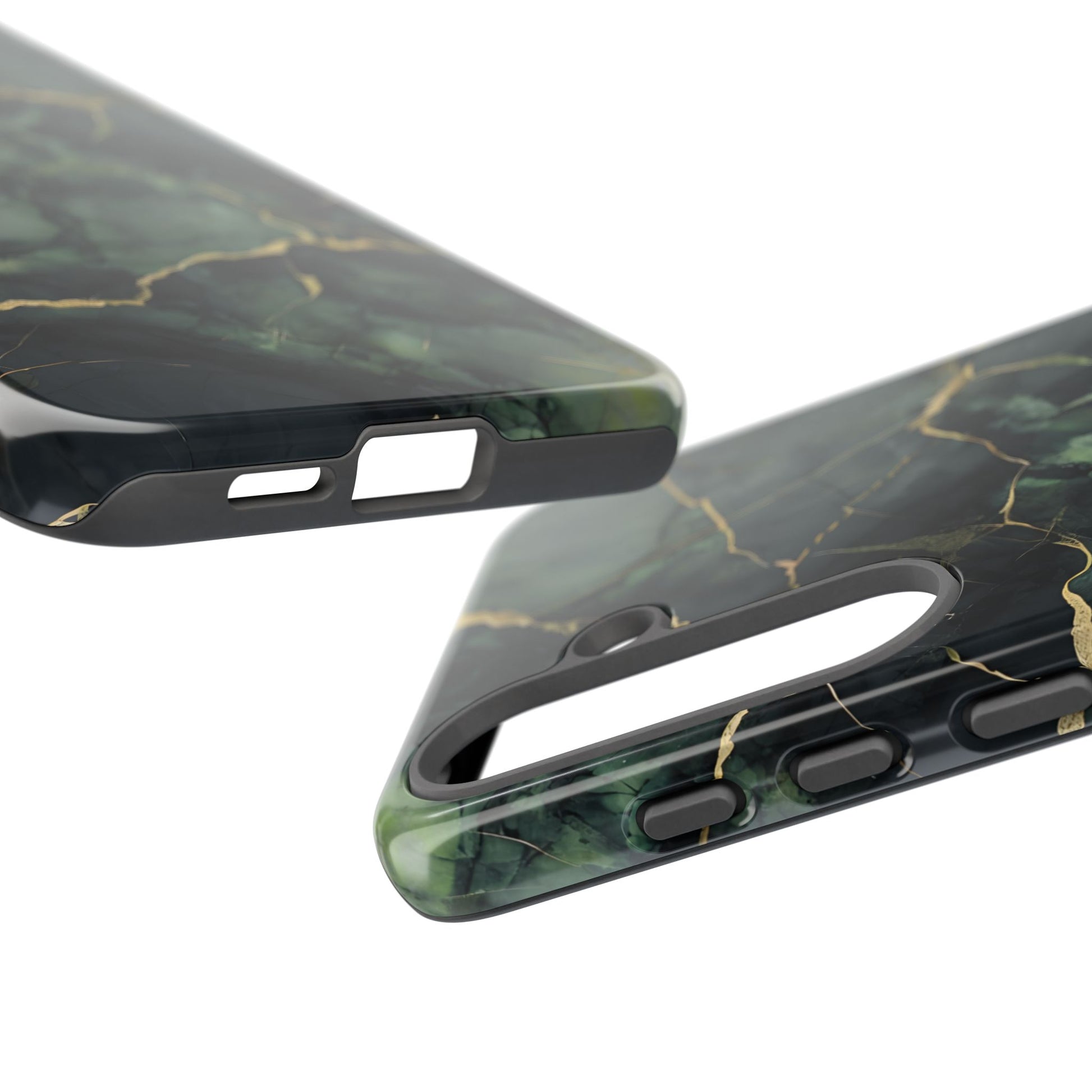 Verdant Vein Tough Case for Samsung Galaxy S25 Plus - Luxury Gold Vein, Nature-Inspired Protective Cover