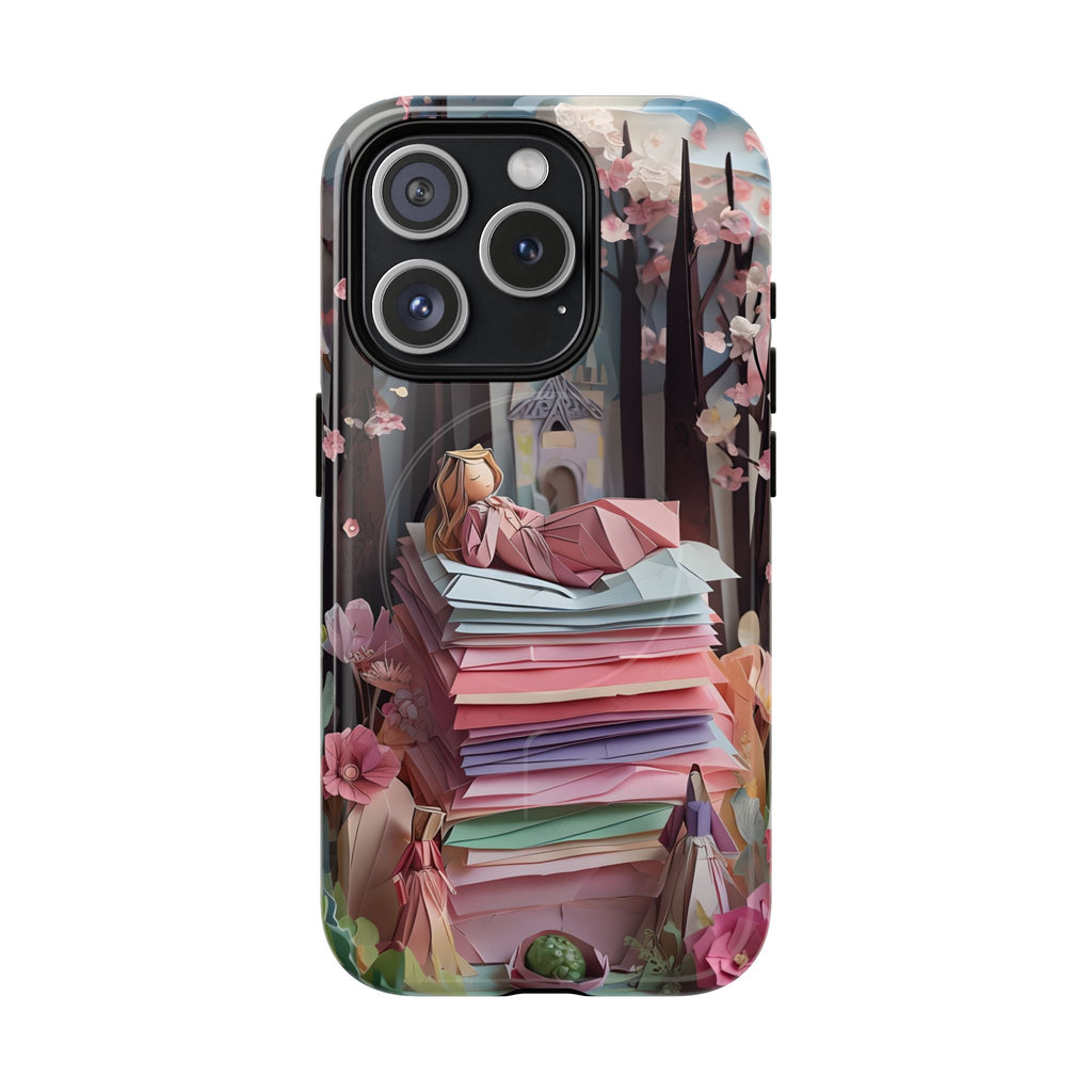 A Good Night's Sleep - iPhone 15 Pro MagSafe Phone Case - Whimsical Fantasy Floral Design