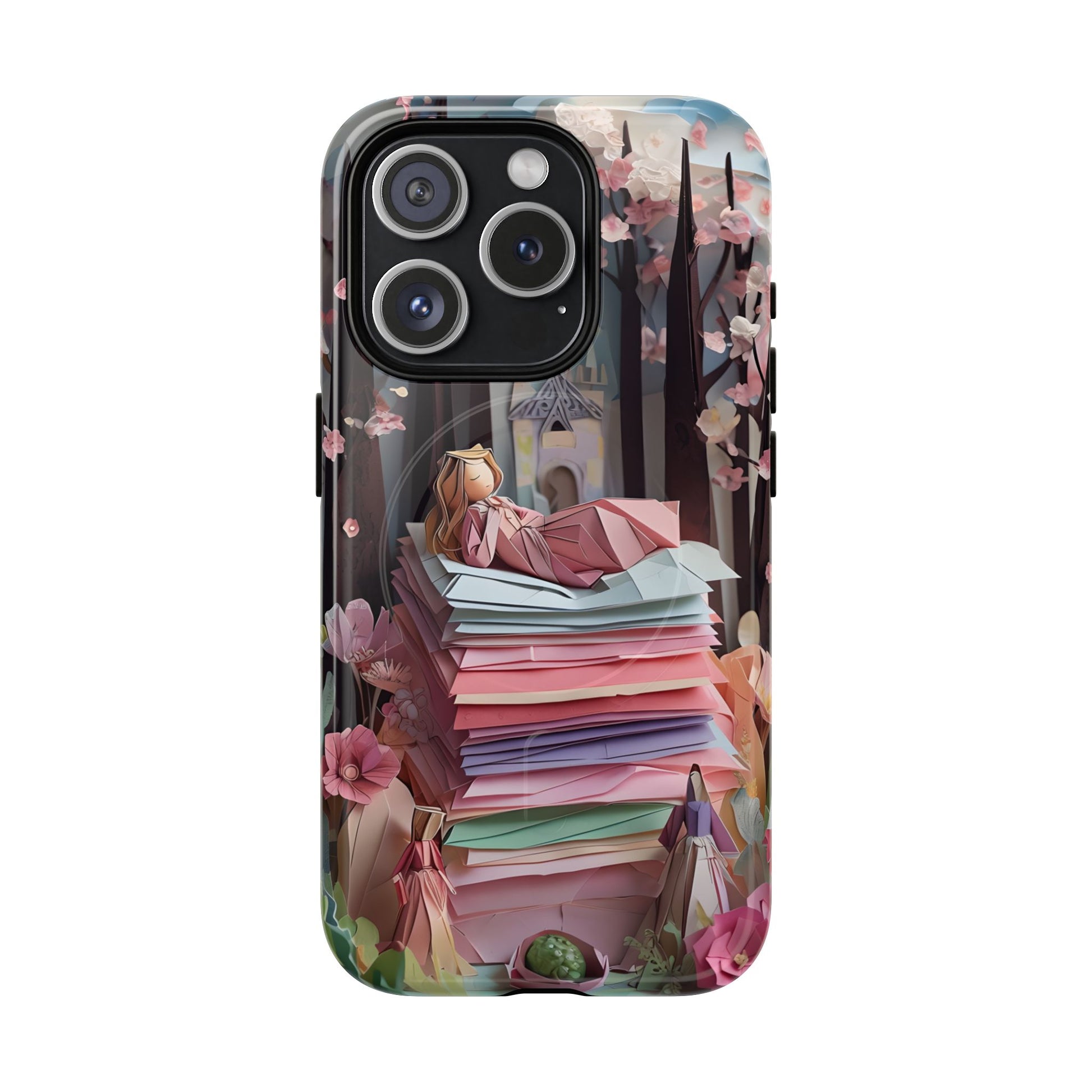 A Good Night's Sleep - iPhone 15 Pro MagSafe Phone Case - Whimsical Fantasy Floral Design