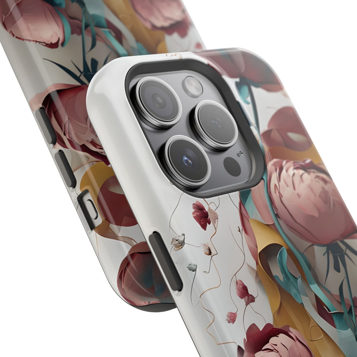 Blushing Peony Veil iPhone MagSafe Case