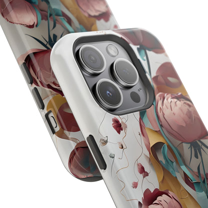 Blushing Peony Veil iPhone MagSafe Case