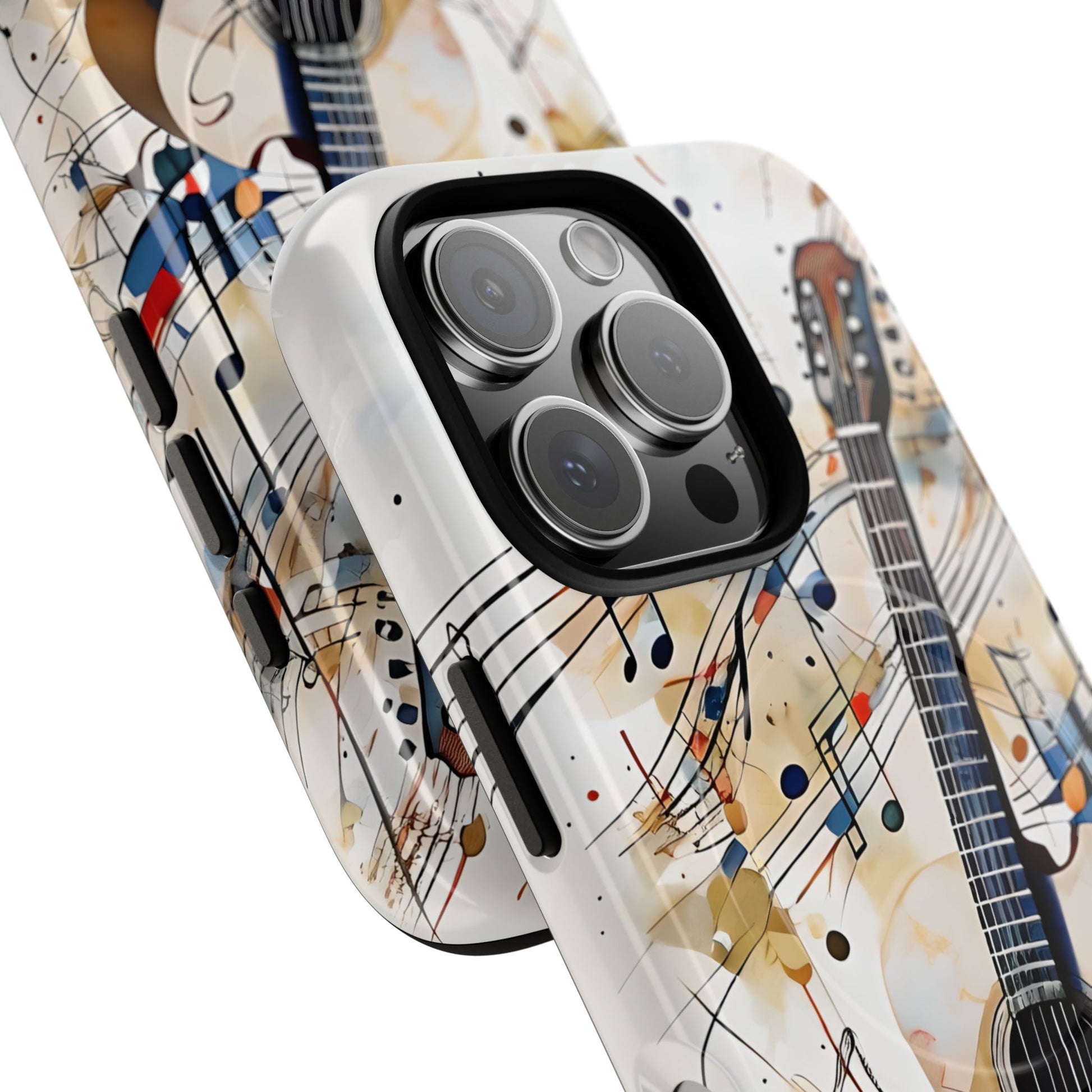 Strum and Flow Acoustic Guitar Art iPhone 16 Pro MagSafe Case