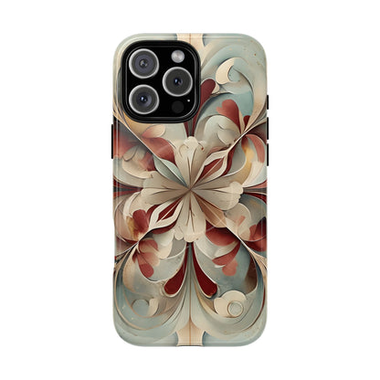 Vintage Baroque Blossom - Ornate Floral Art iPhone MagSafe Phone Case - Elegant Baroque-Inspired Design