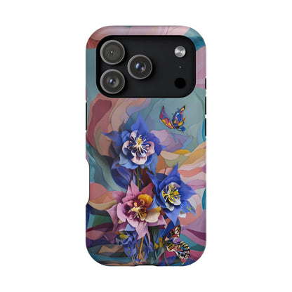 Blue Columbine Carnivale iPhone MagSafe Case