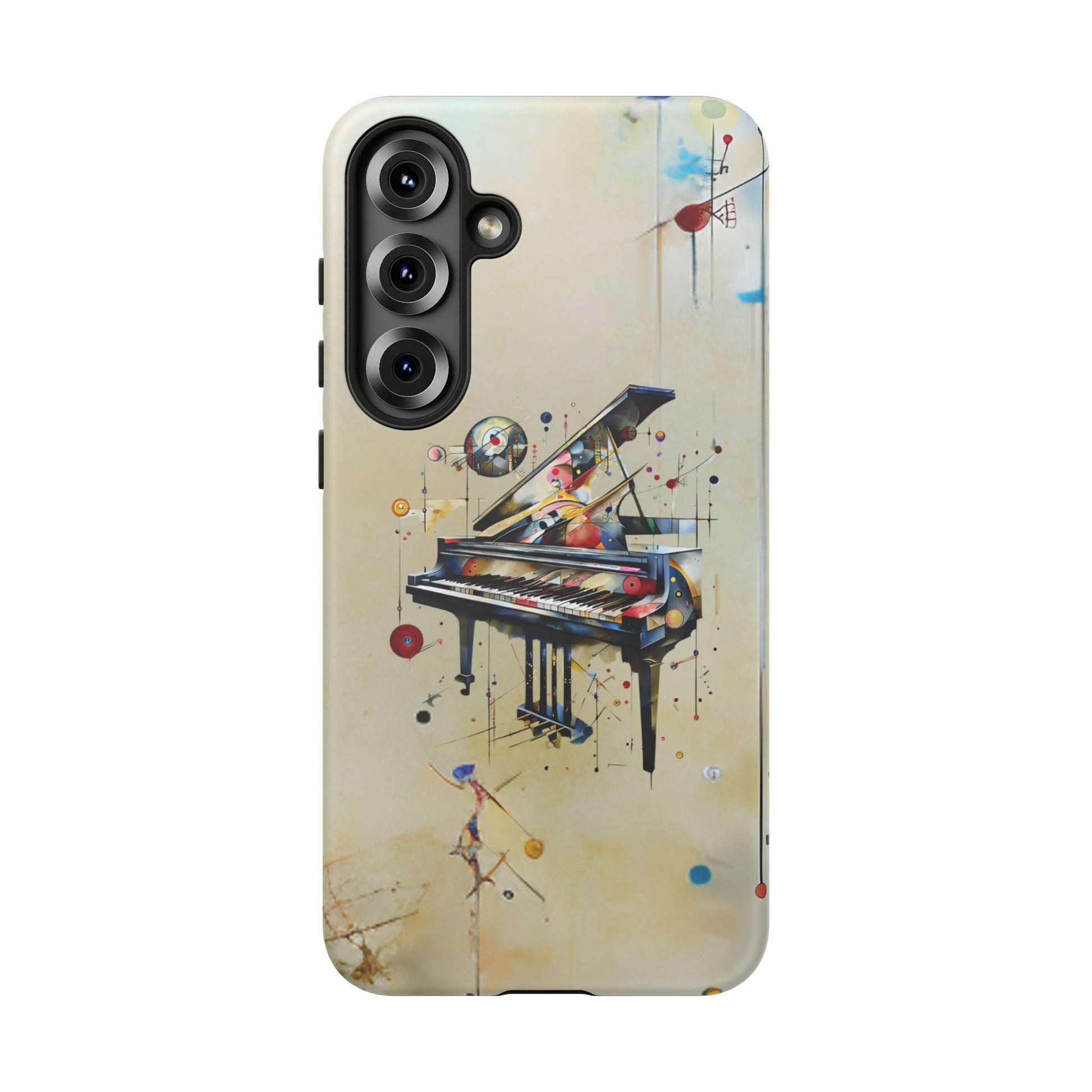Keys of Imagination Artistic Grand Piano Tough Case for Samsung Galaxy S25 Plus - Shockproof Phone Cover