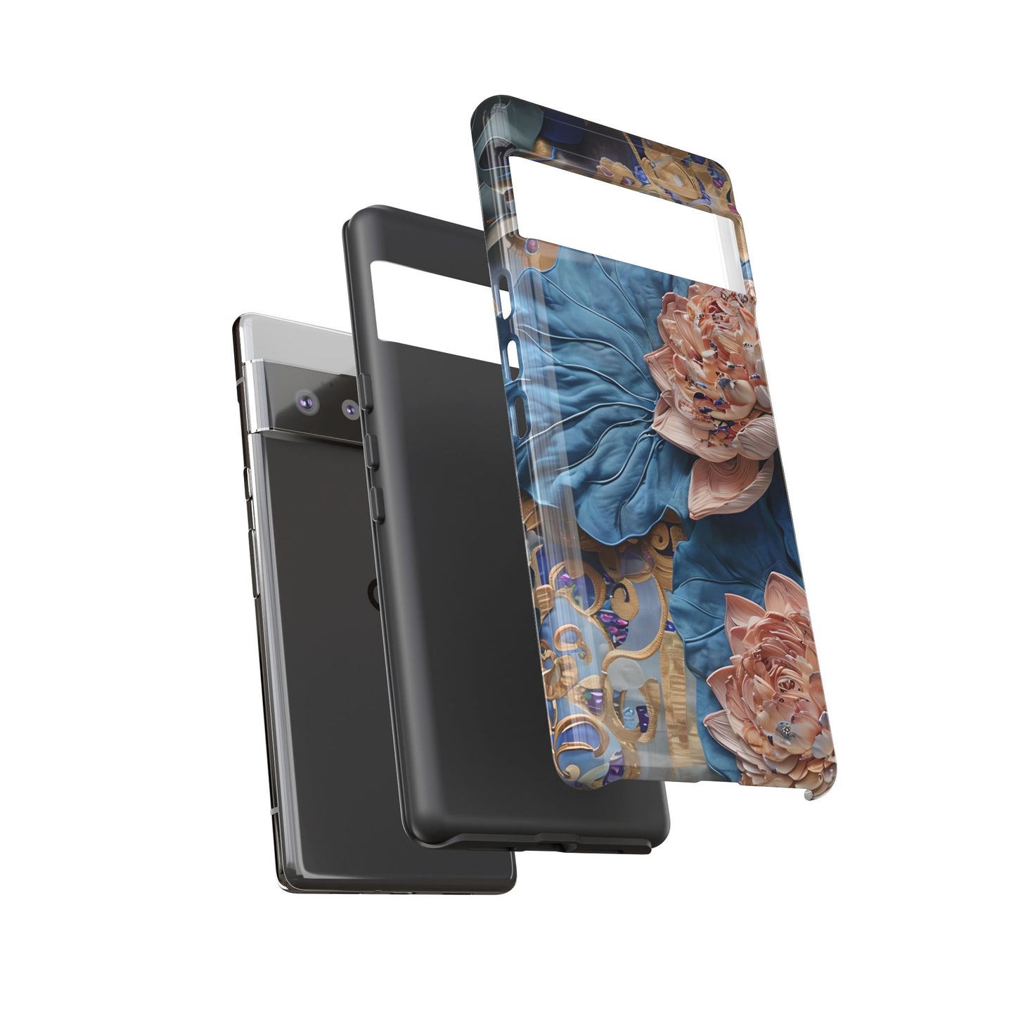 Peony Midnight Tapestry Google Pixel Tough Case