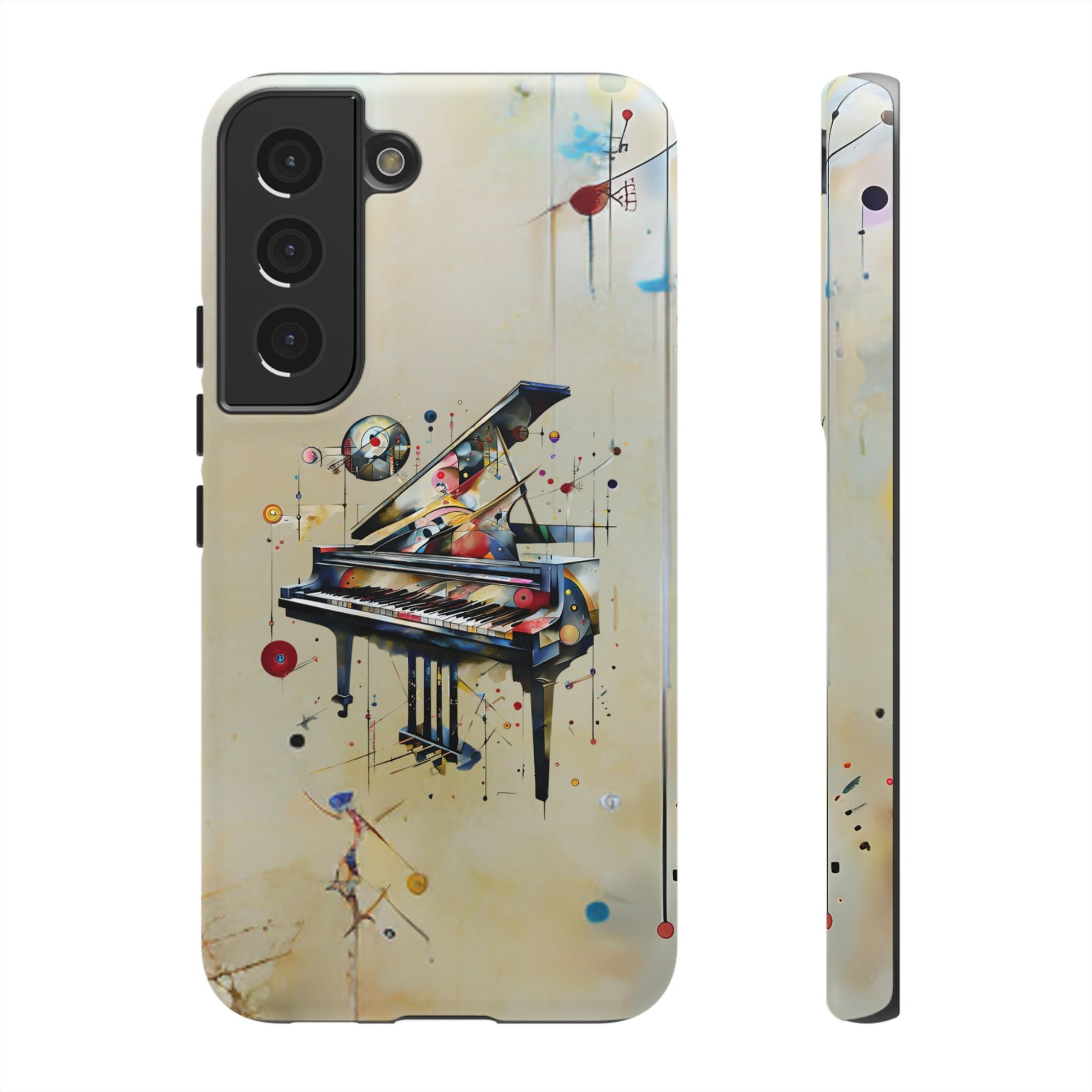 Keys of Imagination Artistic Grand Piano Tough Case for Samsung Galaxy S22 - Shockproof Phone Cover