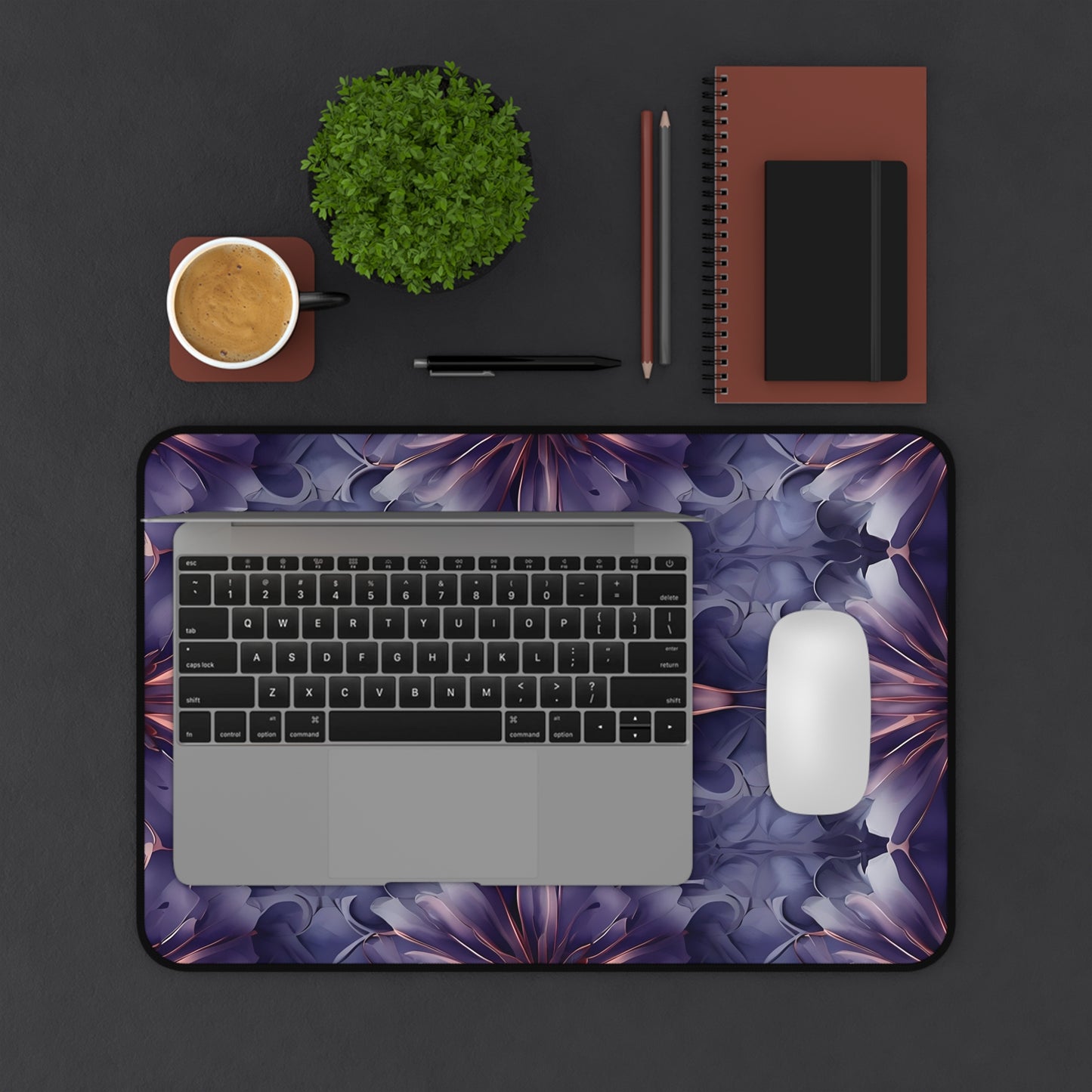 Twilight Tapestry Designer Desk Mat - Premium Office Desk Pad, 3 Sizes Available, Artistic Workspace Protection