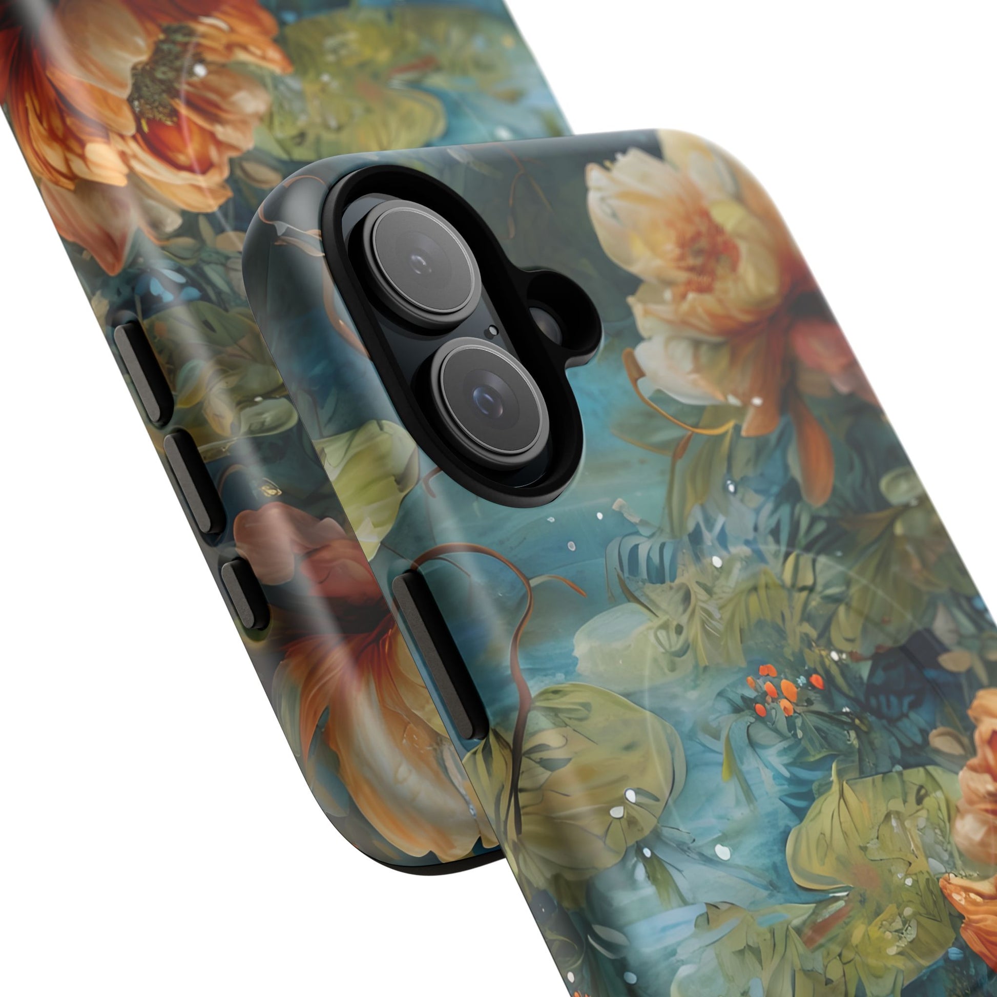 Waterlily Nocturne iPhone 16 Plus Case - Artistic Tough Cover - MagSafe Compatible - Premium Drop Protection