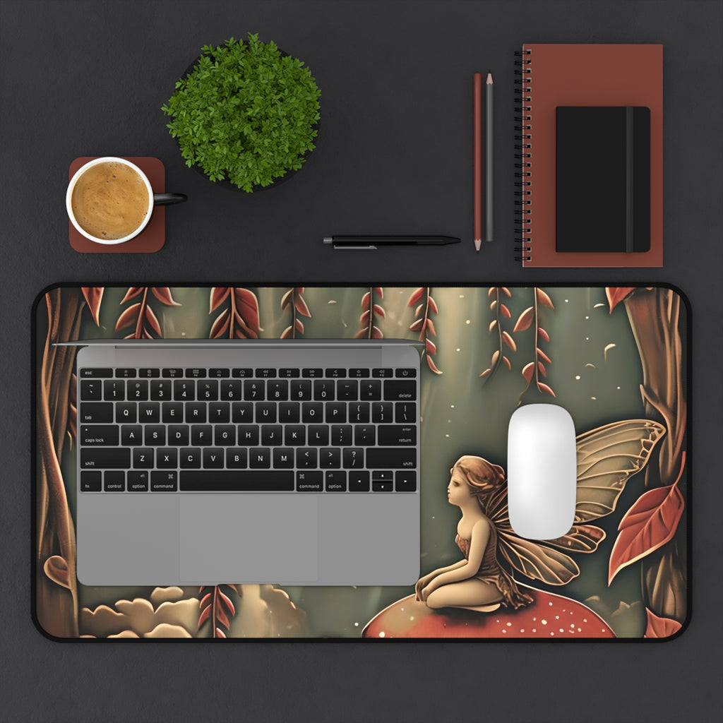 Willow Whisper Designer Desk Mat - Premium Office Desk Pad, 3 Sizes Available, Artistic Workspace Protection