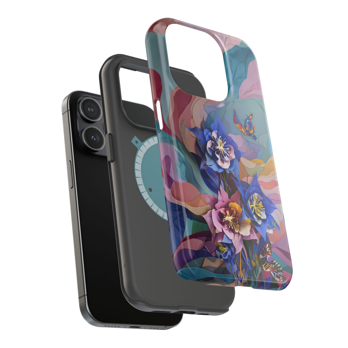 Blue Columbine Carnivale iPhone MagSafe Case