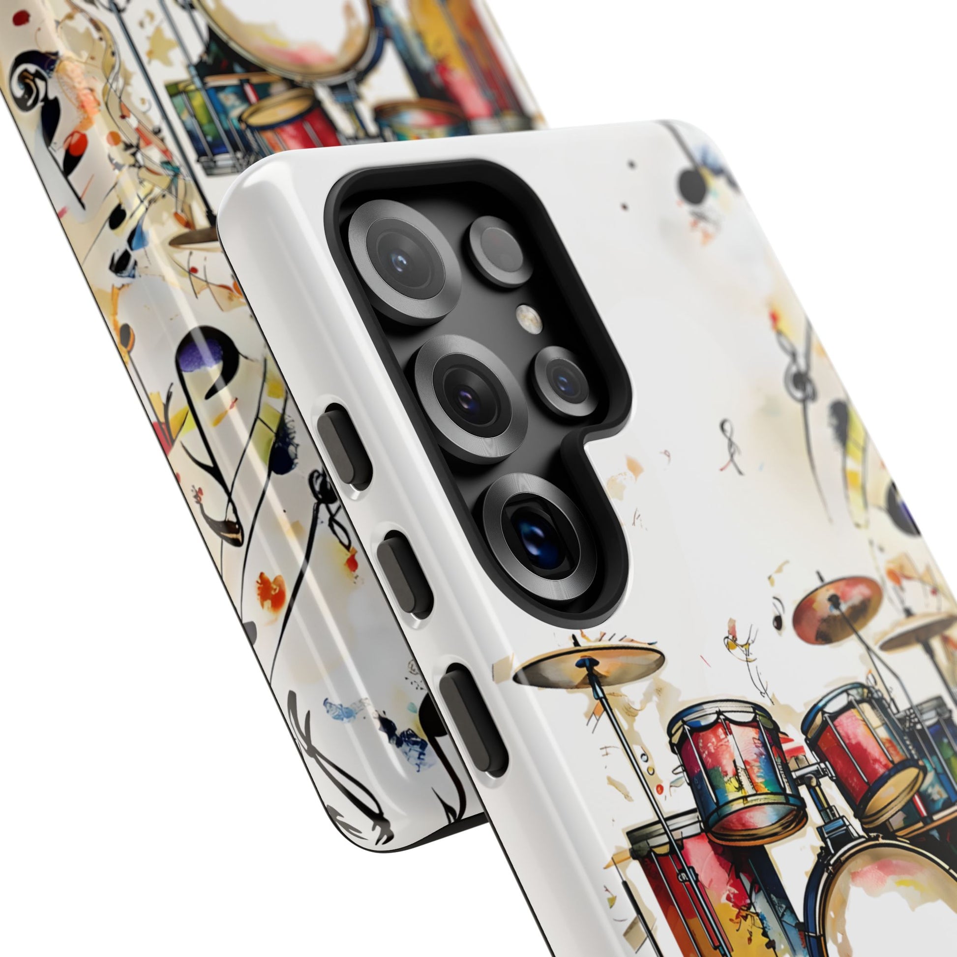Beatline Abstract Drums and Music Notes Tough Case for Samsung Galaxy S25 Ultra - Shockproof Phone Cover