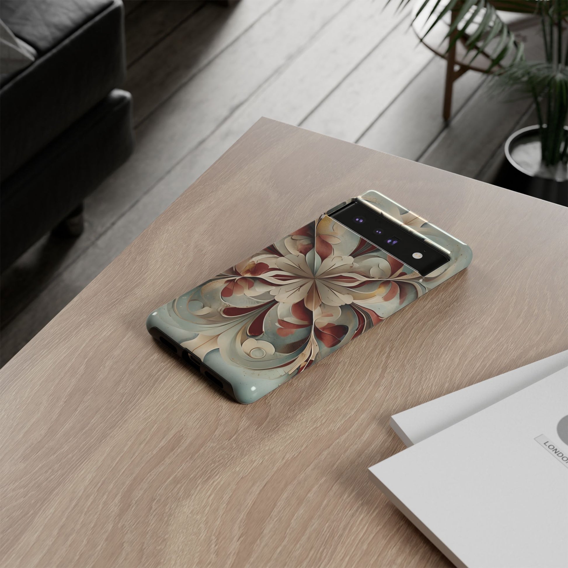 Vintage Baroque Blossom - Ornate Floral Art Google Pixel 6 Pro Tough Phone Case - Elegant Baroque-Inspired Design