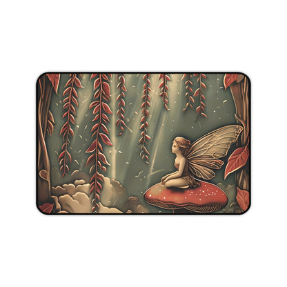 Willow Whisper Designer Desk Mat - Premium Office Desk Pad, 3 Sizes Available, Artistic Workspace Protection