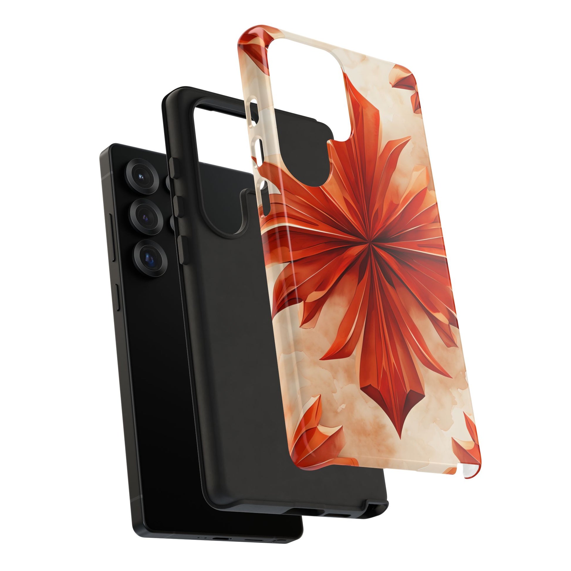 Sunset Fleur Samsung Galaxy S25 Ultra - Kaleidoscope Collection of MagSafe Compatible - Vibrant Sunset Flower Design