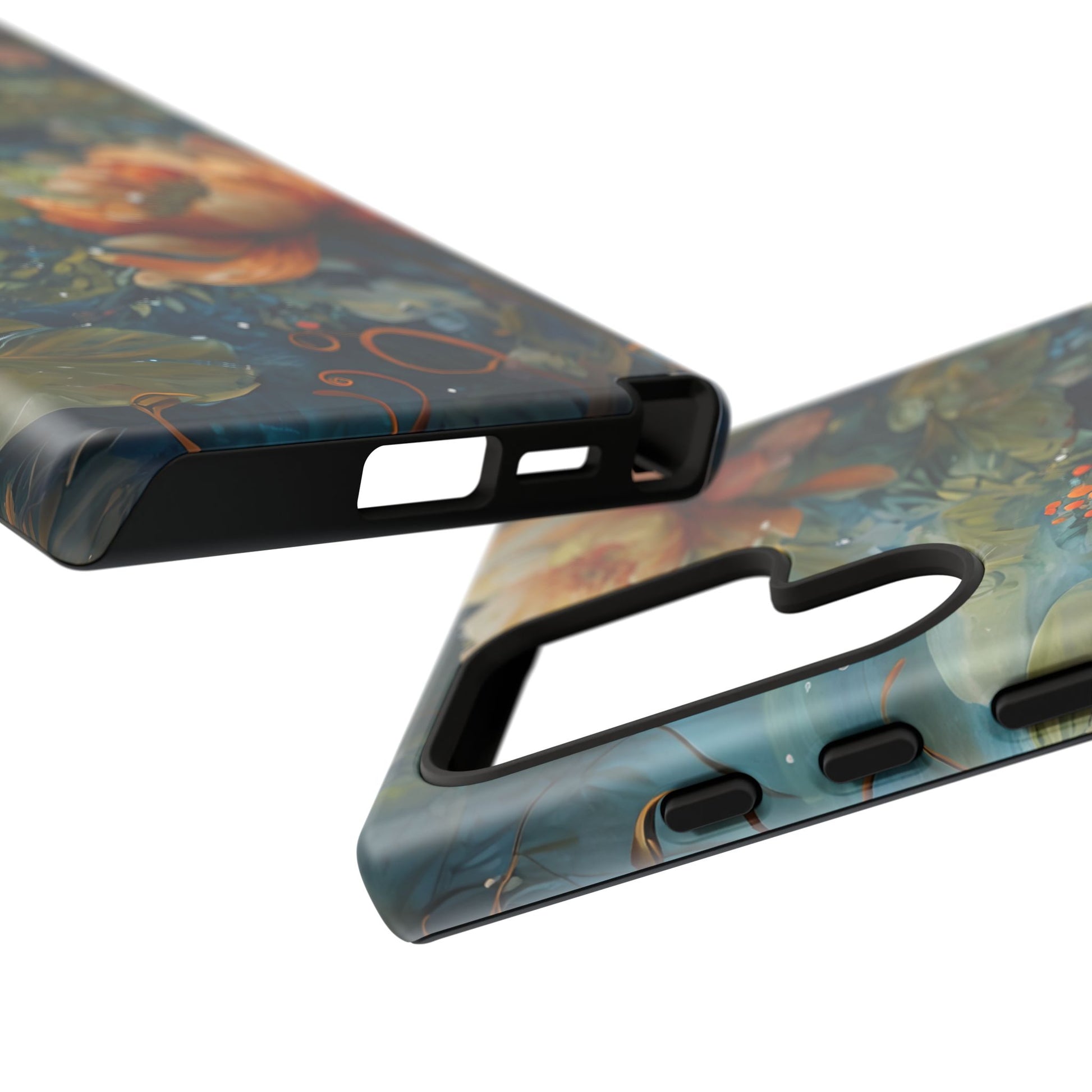 Waterlily Nocturne Samsung Galaxy S24 Ultra Case - Artistic Mountain Lake Design, Nature-Inspired Protective Cover, Elegant Gift for Outdoor Lovers