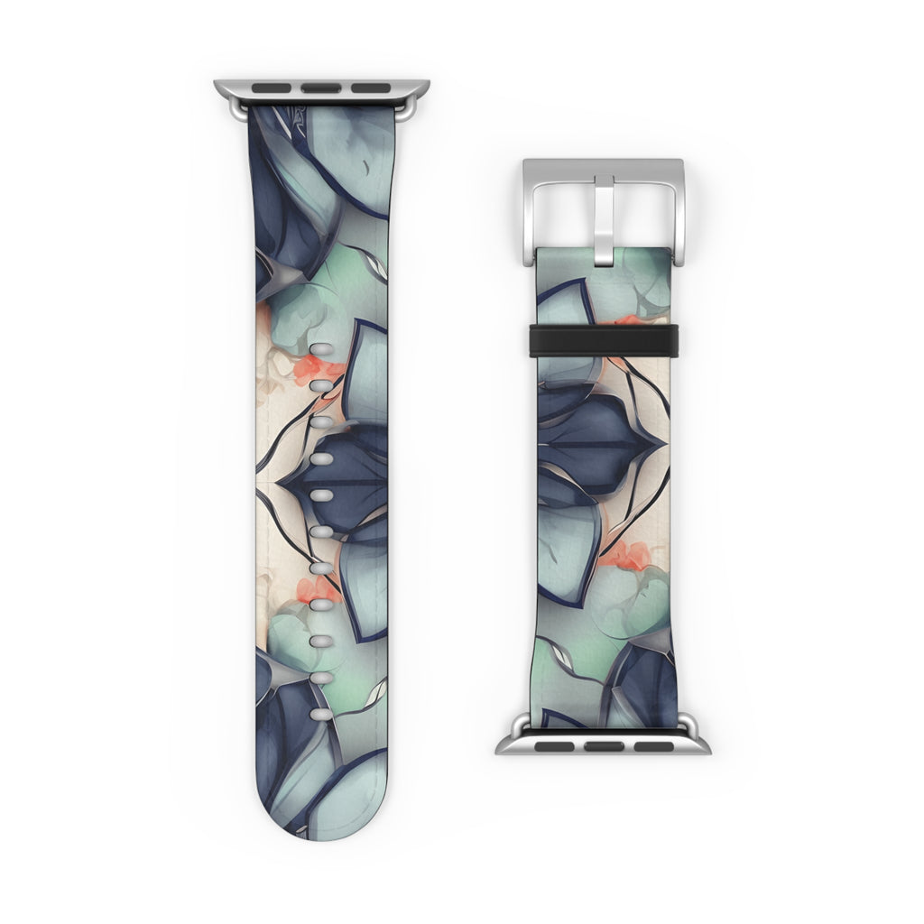 Midnight Mosaic Designer Apple Watch Band - Premium Custom Strap for Series 1-9, SE & Ultra - Artistic Vegan Leather