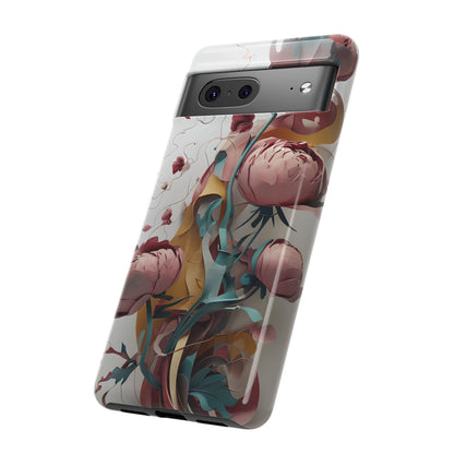 Blushing Peony Veil Google Pixel Tough Case
