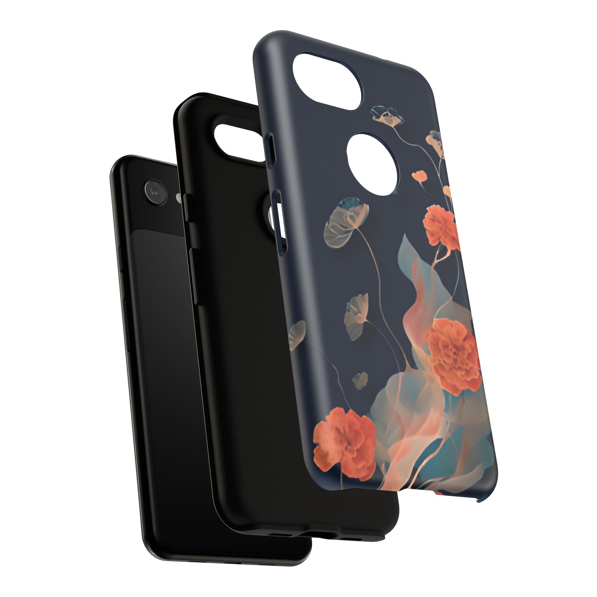 Lotus Reverie - Elegant Artistic Floral Google Pixel 3a Tough Phone Case - Painterly Lotus Blossom Design