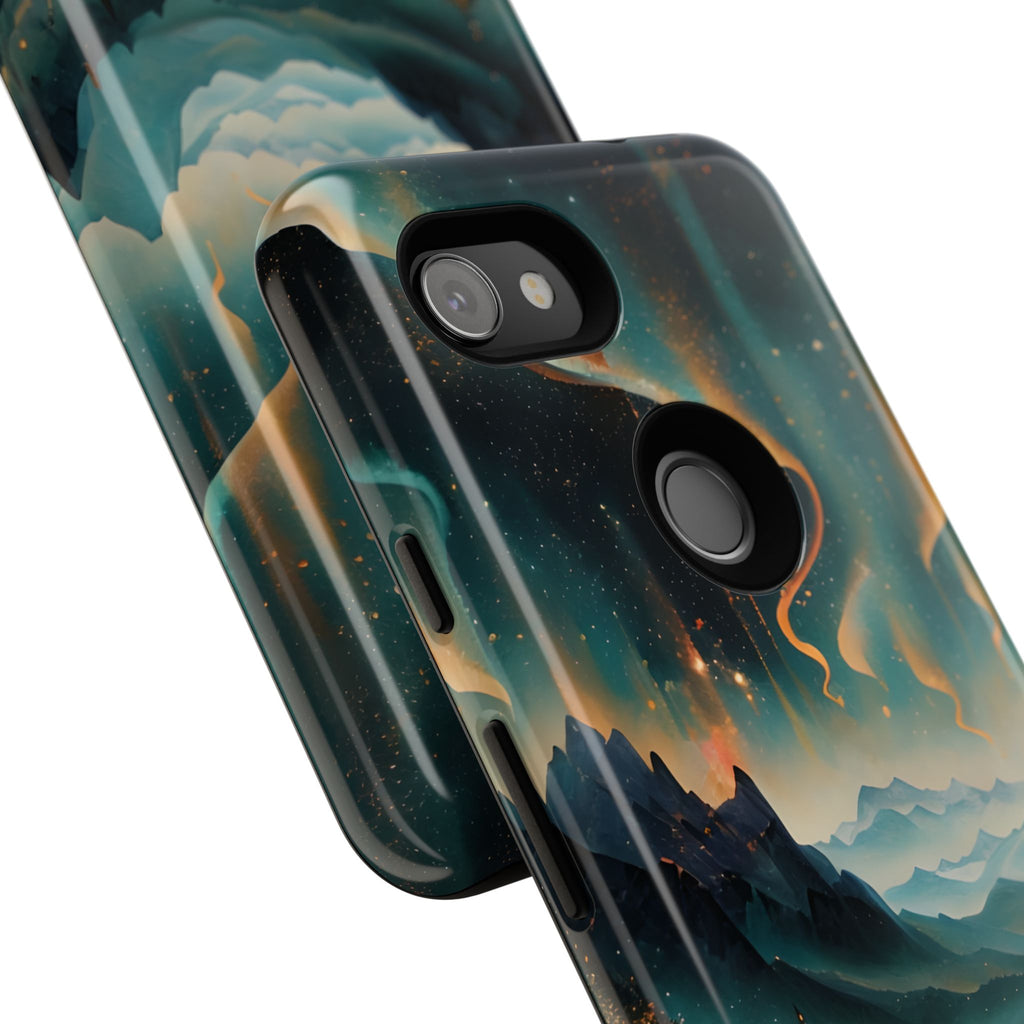 Aurora Dreamscape Tough Case for Google Pixel 3a - Northern Lights Artistic Shockproof Cover, Elegant Protective Phone Case