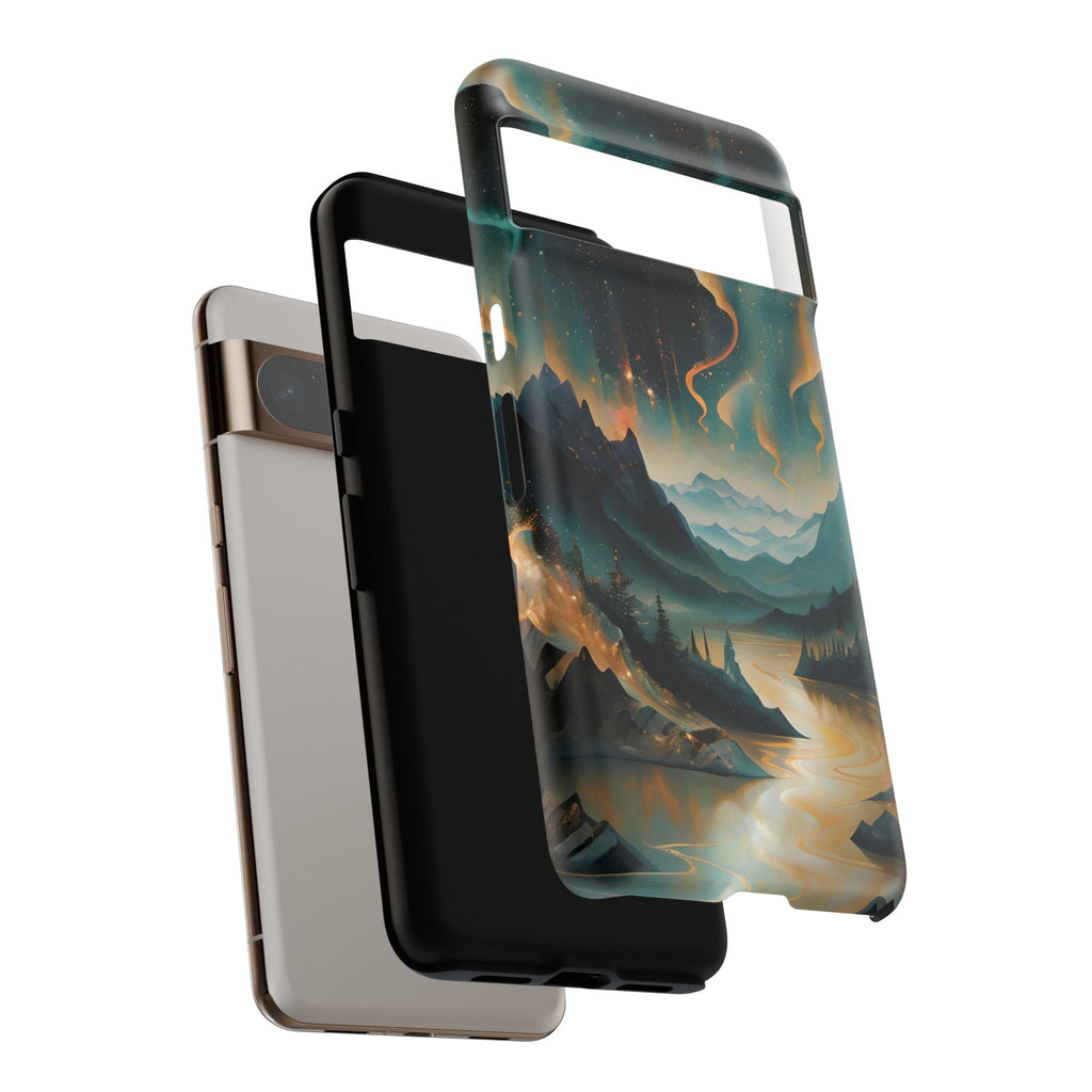 Aurora Dreamscape Tough Case for Google Pixel 8 Pro - Northern Lights Artistic Shockproof Cover, Elegant Protective Phone Case
