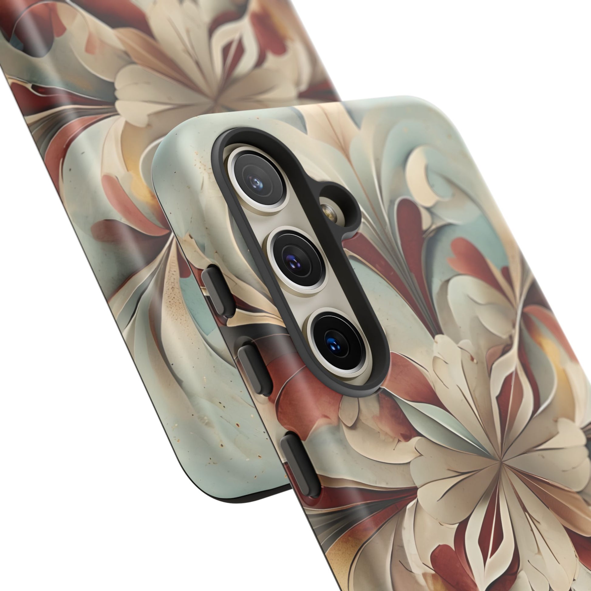 Vintage Baroque Blossom - Ornate Floral Art Samsung Galaxy S24 Tough Phone Case - Elegant Baroque-Inspired Design