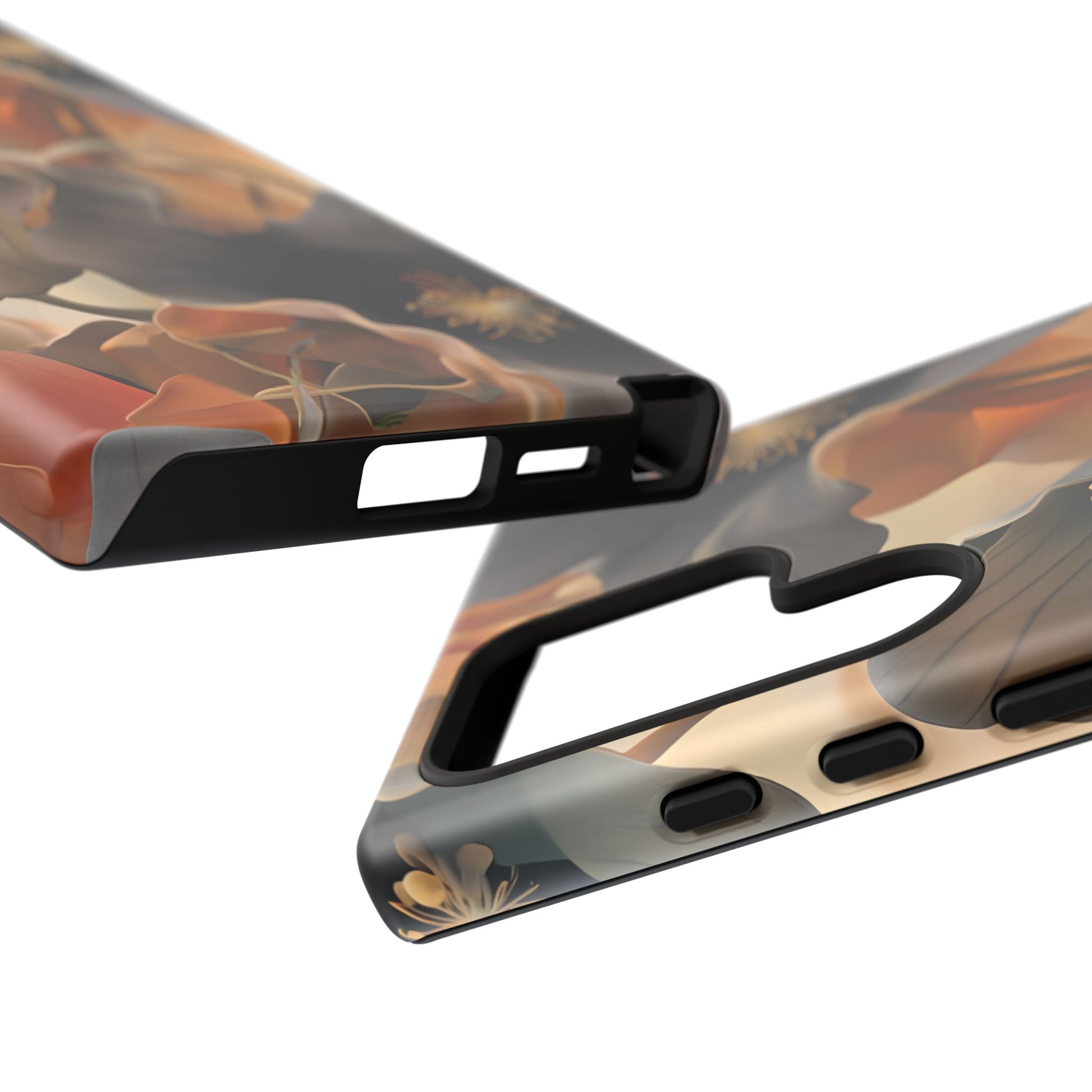 Autumn Ember - Moody Floral Art Samsung Galaxy S24 Ultra Tough Phone Case - Warm Earthy Botanical Design