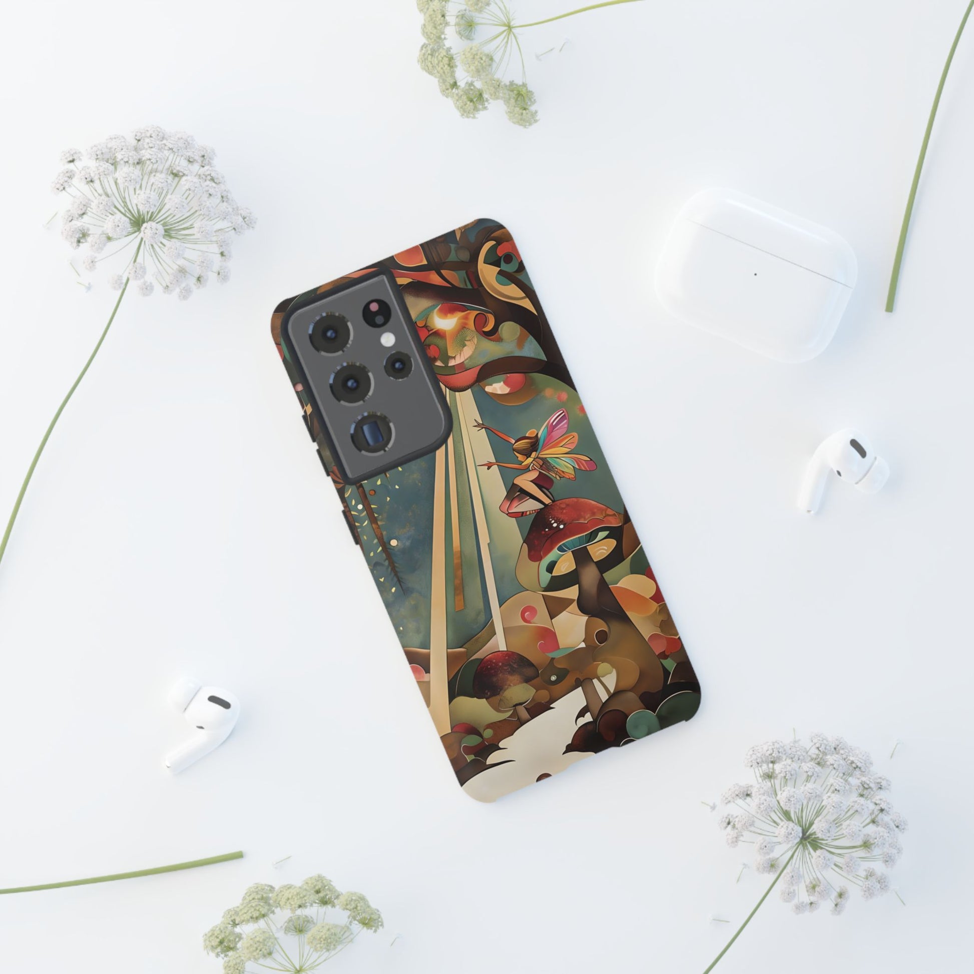 Enchanted Orchard Samsung Galaxy S21 Ultra Tough Case - Artistic Fairy Tale Phone Cover - Elegant Protective Fantasy Art Accessory