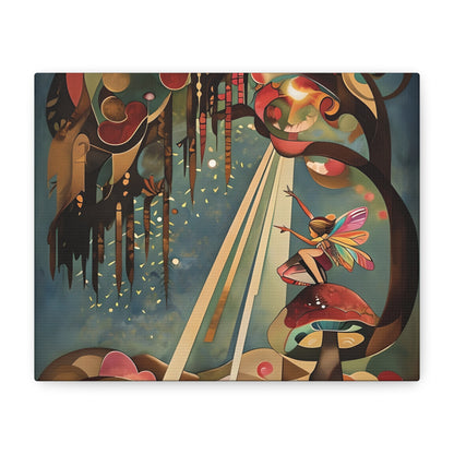 Enchanted Orchard - Whimsical Horizontal Wall Art with Garden-Inspired Details