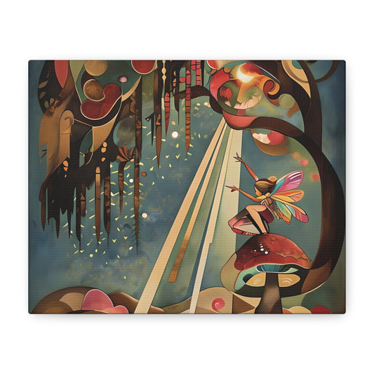 Enchanted Orchard - Whimsical Horizontal Wall Art with Garden-Inspired Details