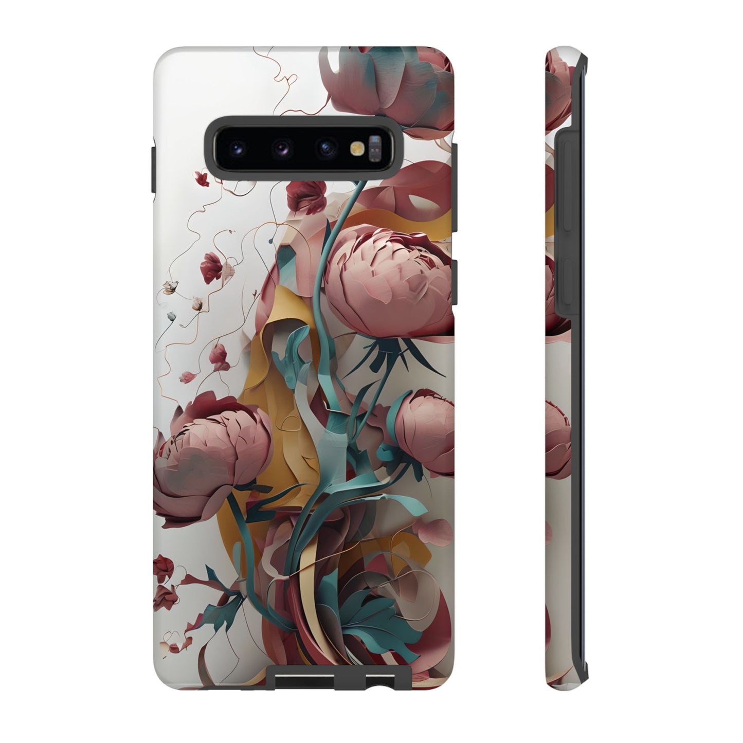 Blushing Peony Veil Samsung Galaxy Tough Case