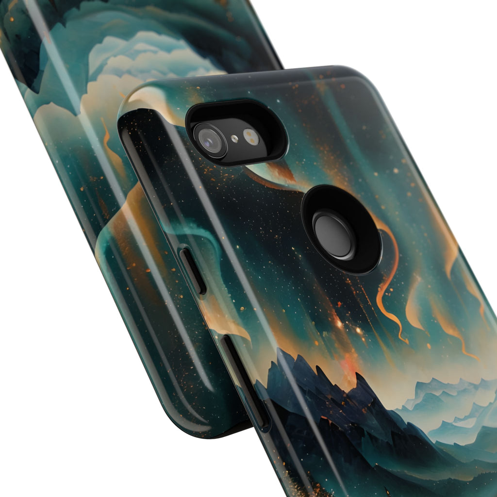Aurora Dreamscape Tough Case for Google Pixel 3 XL - Northern Lights Artistic Shockproof Cover, Elegant Protective Phone Case