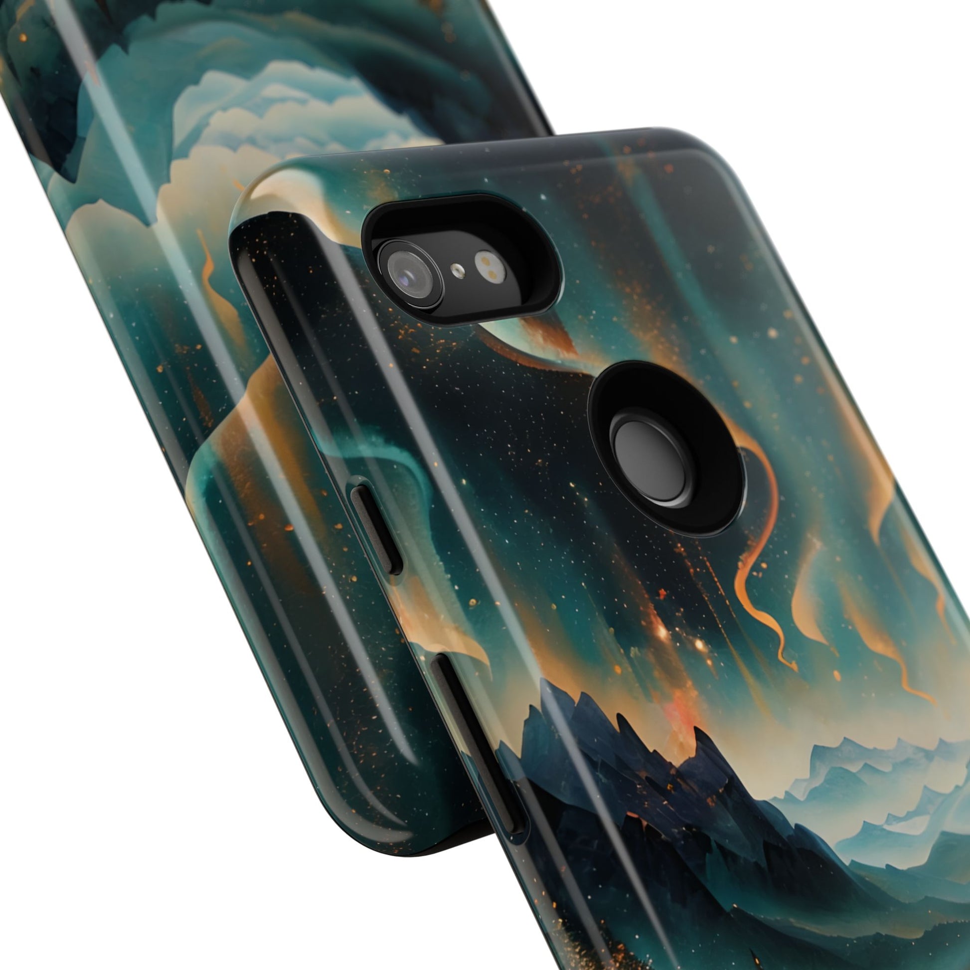 Aurora Dreamscape Tough Case for Google Pixel 3 XL - Northern Lights Artistic Shockproof Cover, Elegant Protective Phone Case