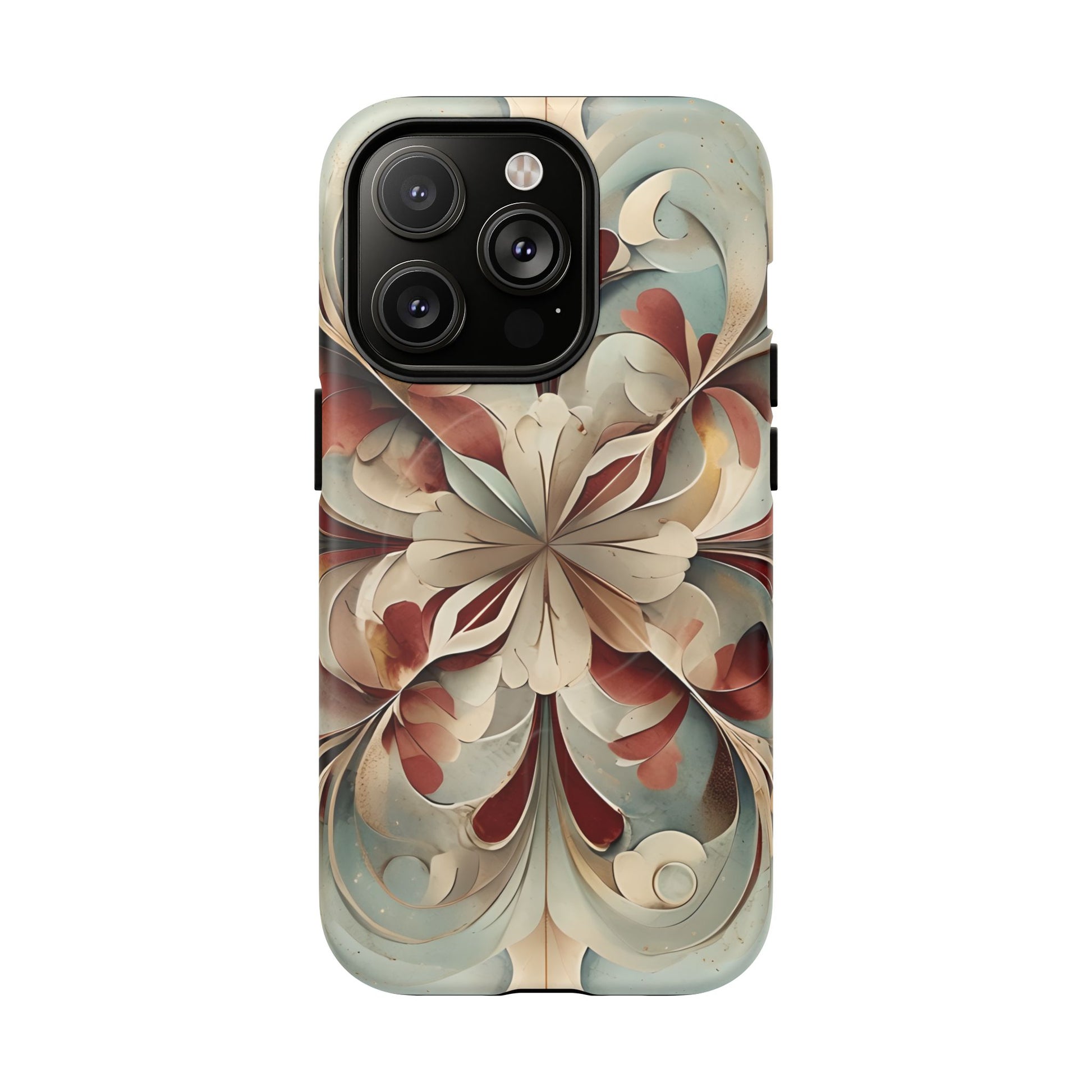 Vintage Baroque Blossom - Ornate Floral Art iPhone 14 Pro MagSafe Phone Case - Elegant Baroque-Inspired Design