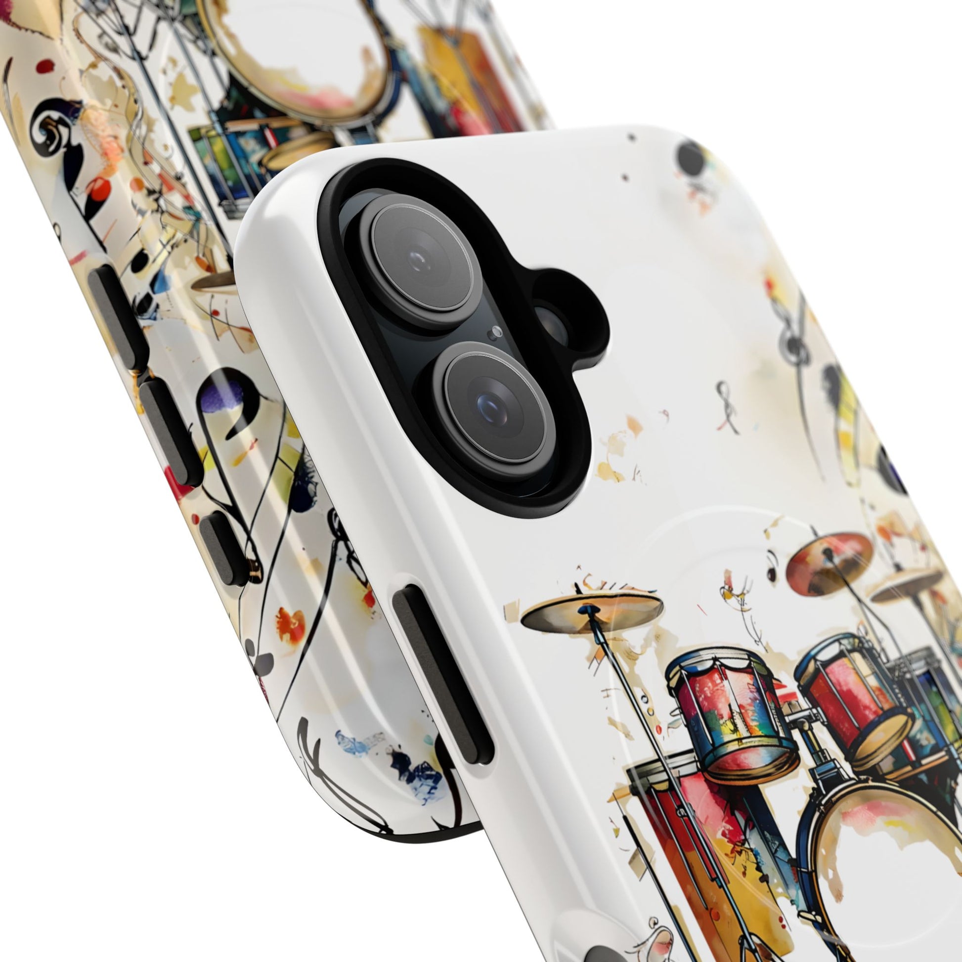 Beatline Abstract Drums & Music Notes iPhone 16 MagSafe Case