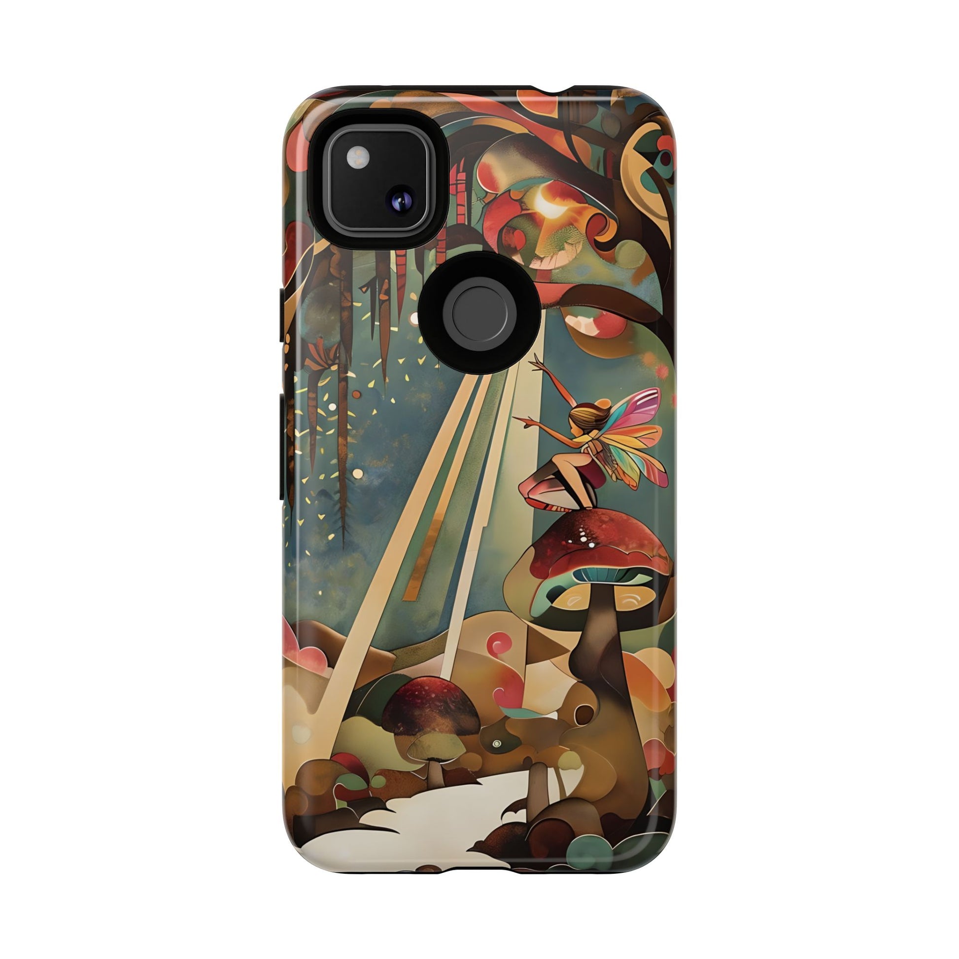 Enchanted Orchard Google Pixel 4a Tough Case - Artistic Fairy Tale Phone Cover - Elegant Protective Fantasy Art Accessory