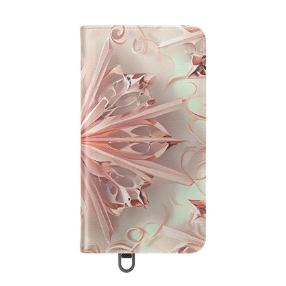 Blush Frost - Abstract Wallet Phone Case for Samsung Galaxy