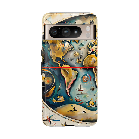 Celestial Map vintage celestial world map illustration Google Pixel phone case