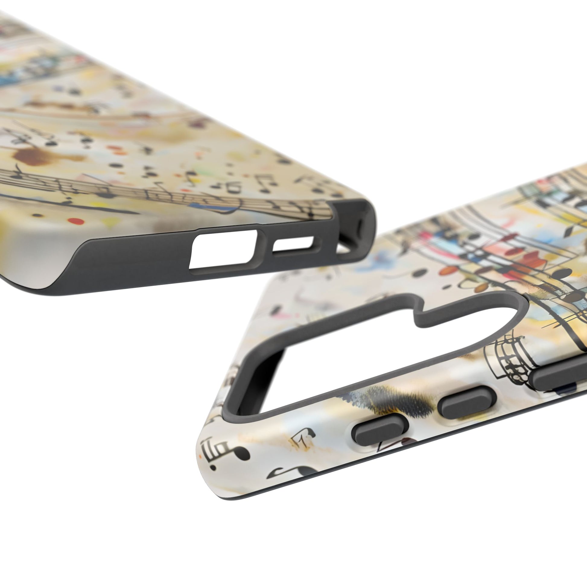 Melodic Flow Abstract Music Notes Tough Case for Samsung Galaxy S25 Ultra- Premium Shockproof Designer Phone Cover