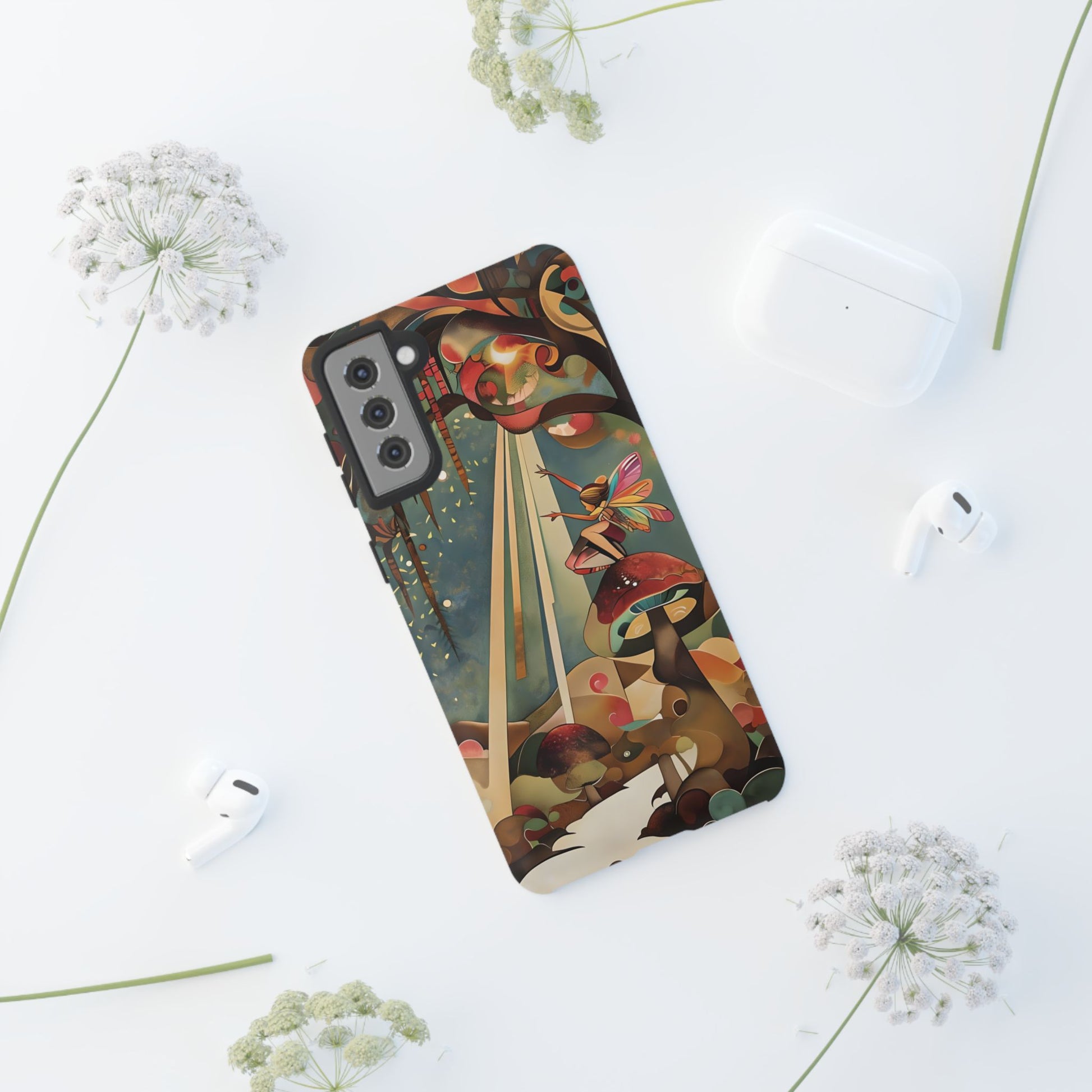 Enchanted Orchard Samsung Galaxy S21 Plus Tough Case - Artistic Fairy Tale Phone Cover - Elegant Protective Fantasy Art Accessory