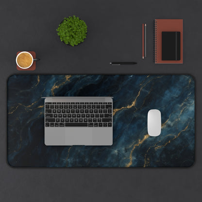 Midnight Marble Desk Mat - Premium Office Desk Pad, 3 Sizes Available, Artistic Workspace Protection