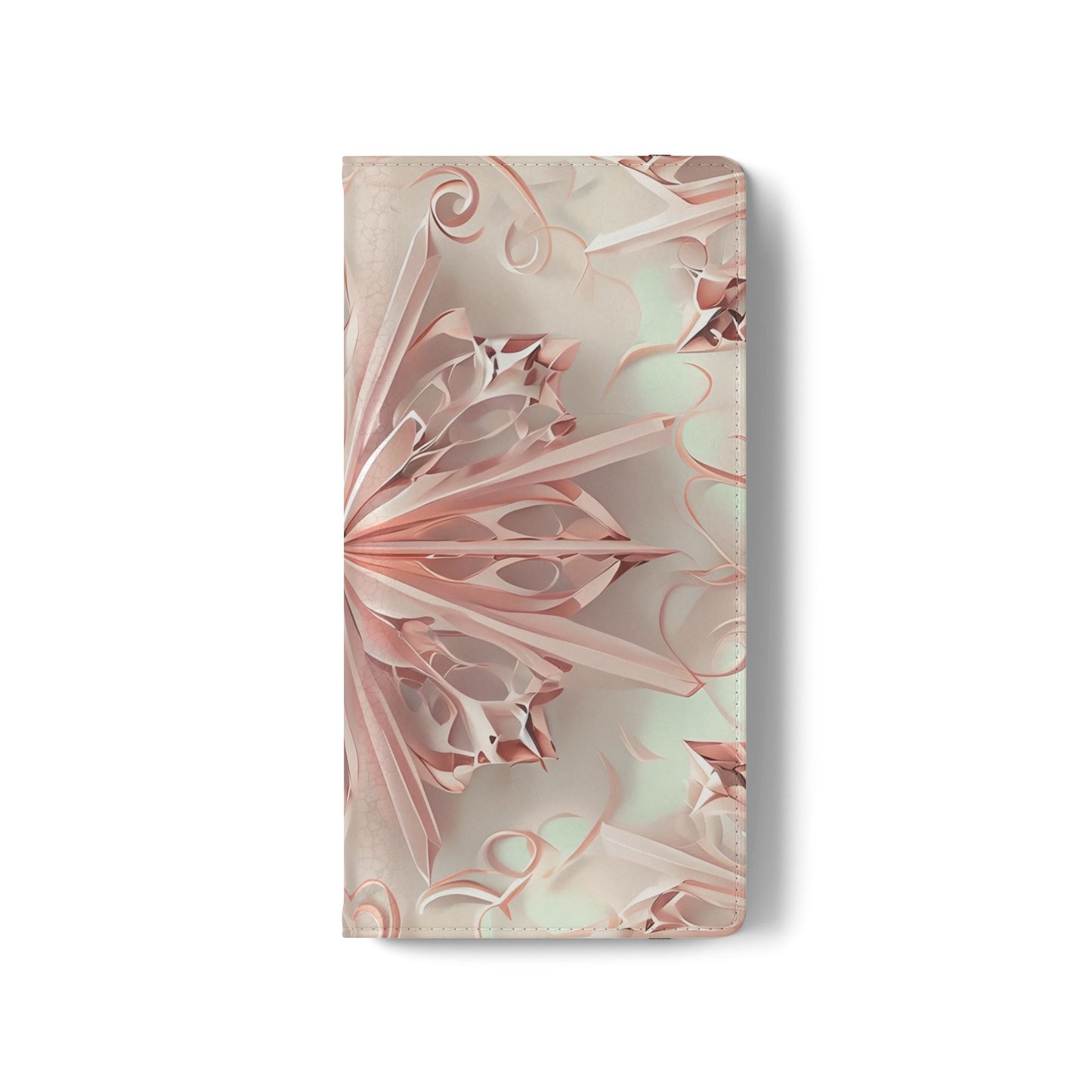 Blush Frost - Abstract Wallet Phone Case for Samsung Galaxy