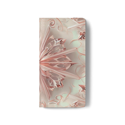 Blush Frost - Abstract Wallet Phone Case for Samsung Galaxy